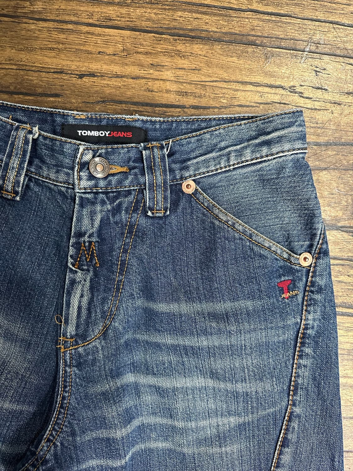 TOMBOYJEANS 빈티지 Y2K 데님 청바지 S-M 사이즈 패턴특급 상품이미지3