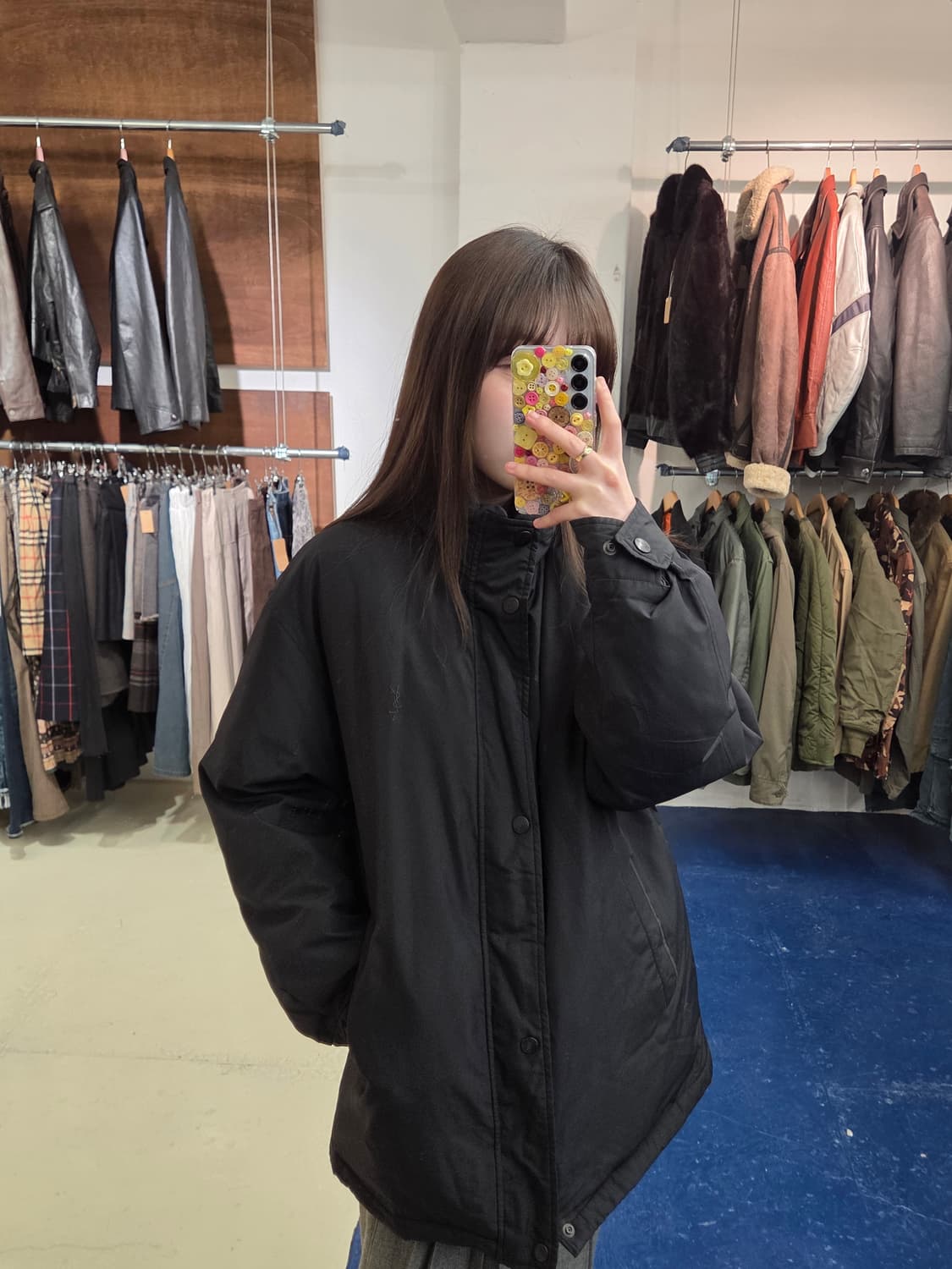 90-00s YSL 입생로랑 쉐도우 패딩 상품이미지3