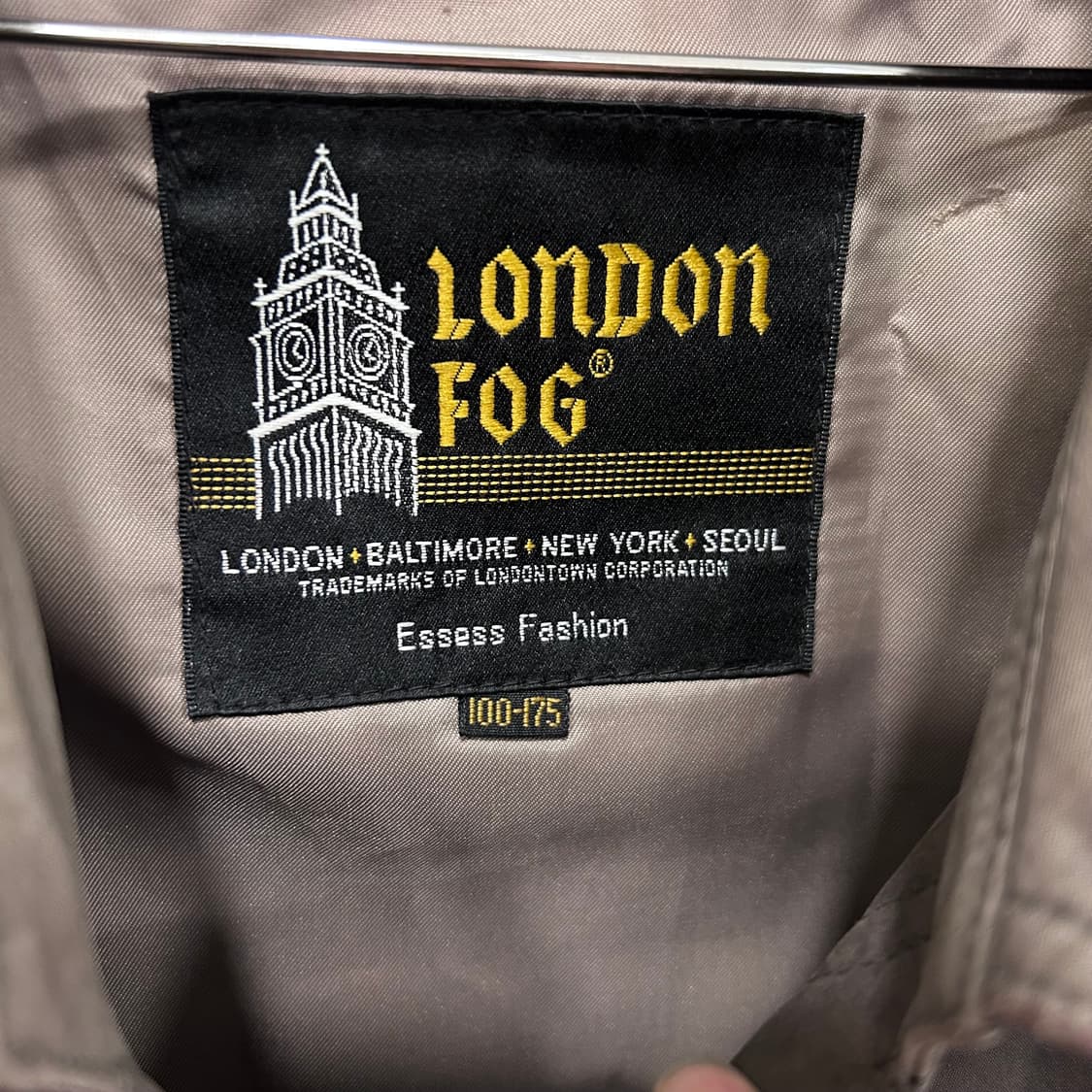 런던포그 이너탈착 래글런 히든버튼 트렌치코트 상품이미지3