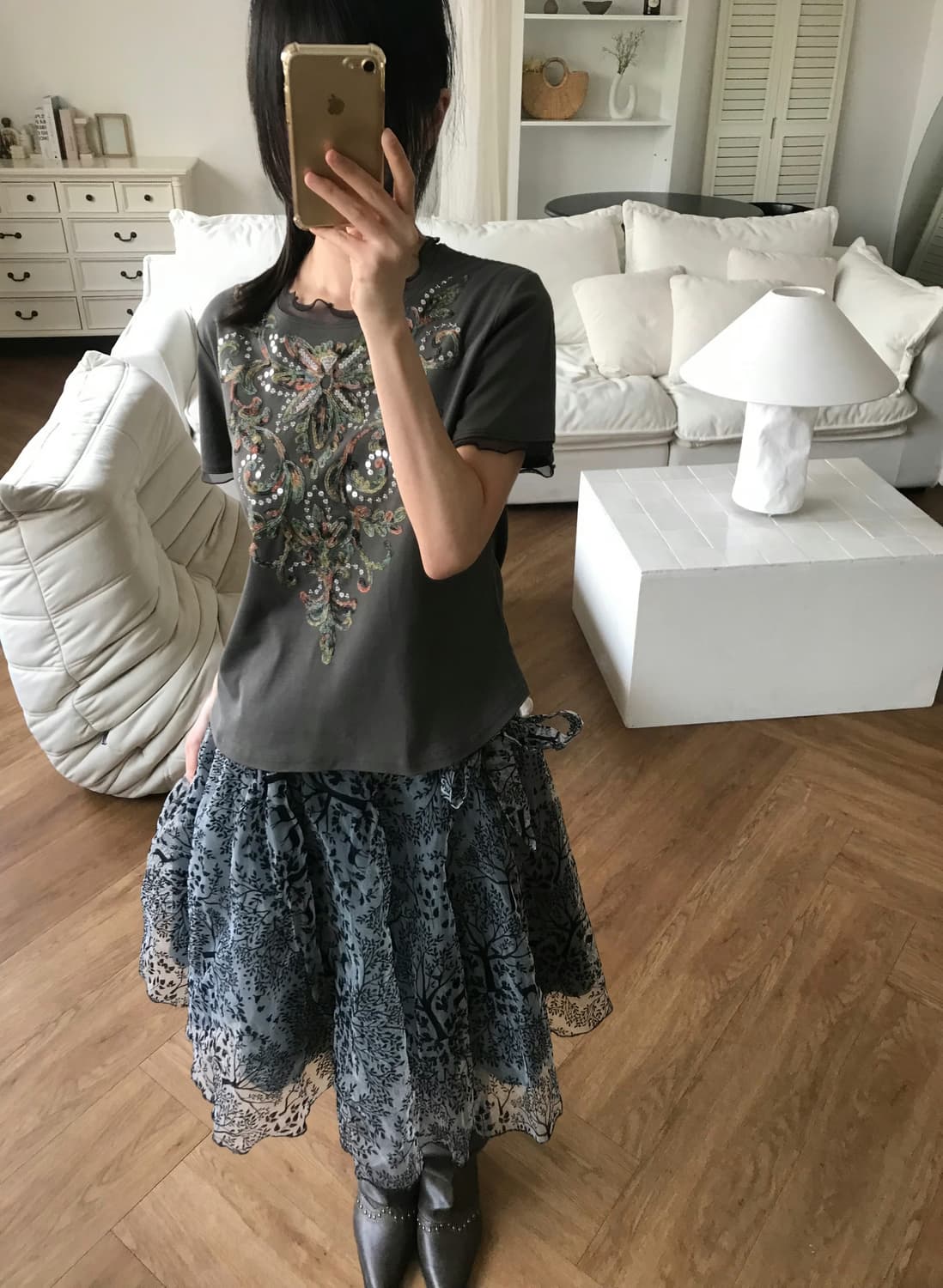 vintage pattern top 상품이미지7