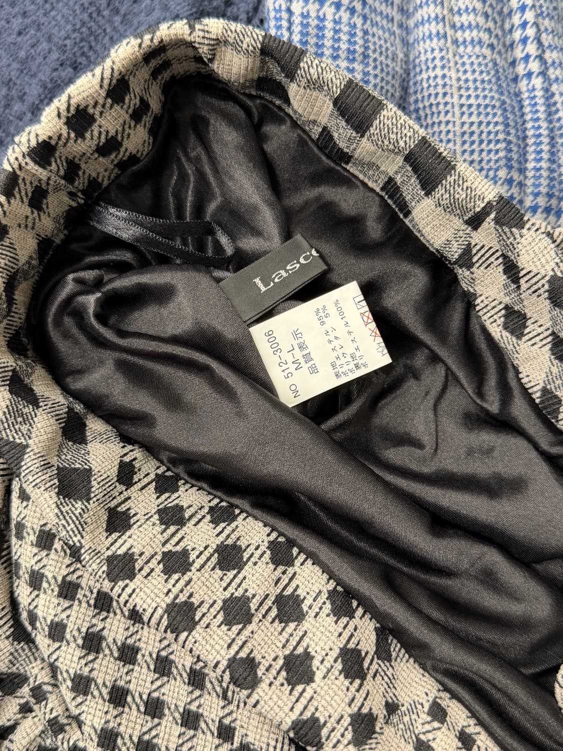 일본빈티지 체크 패치워크 롱스커트  상품이미지10