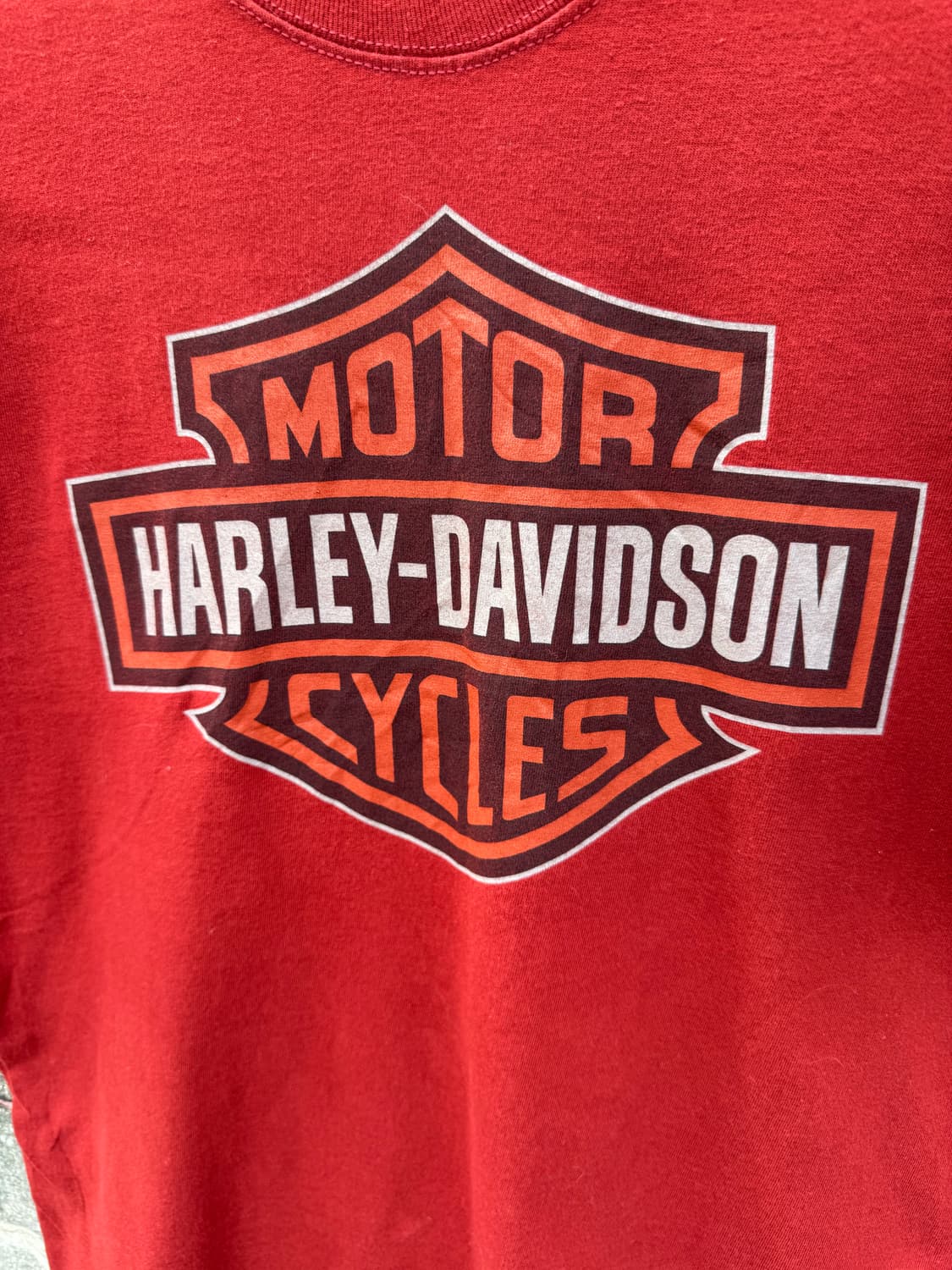 00s 할리데이비슨 빈티지 2007 헤인즈 로고 프린팅 반팔 티셔츠 상품이미지3