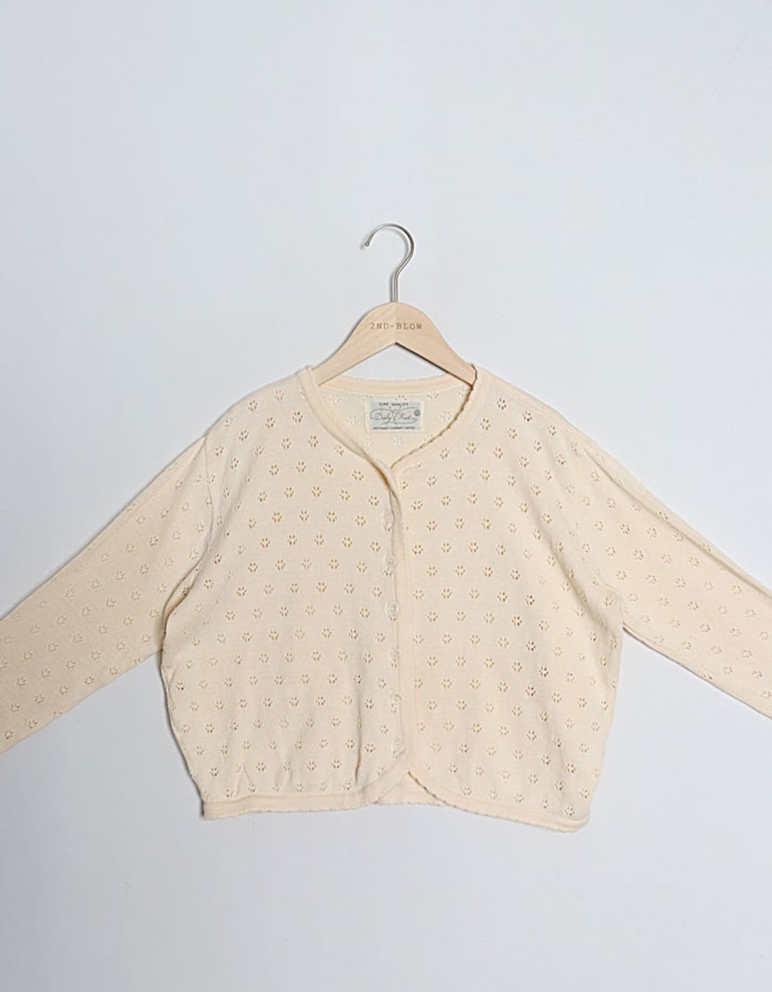 DO!FAMILY Eyelet Crop Cardigan 상품이미지2