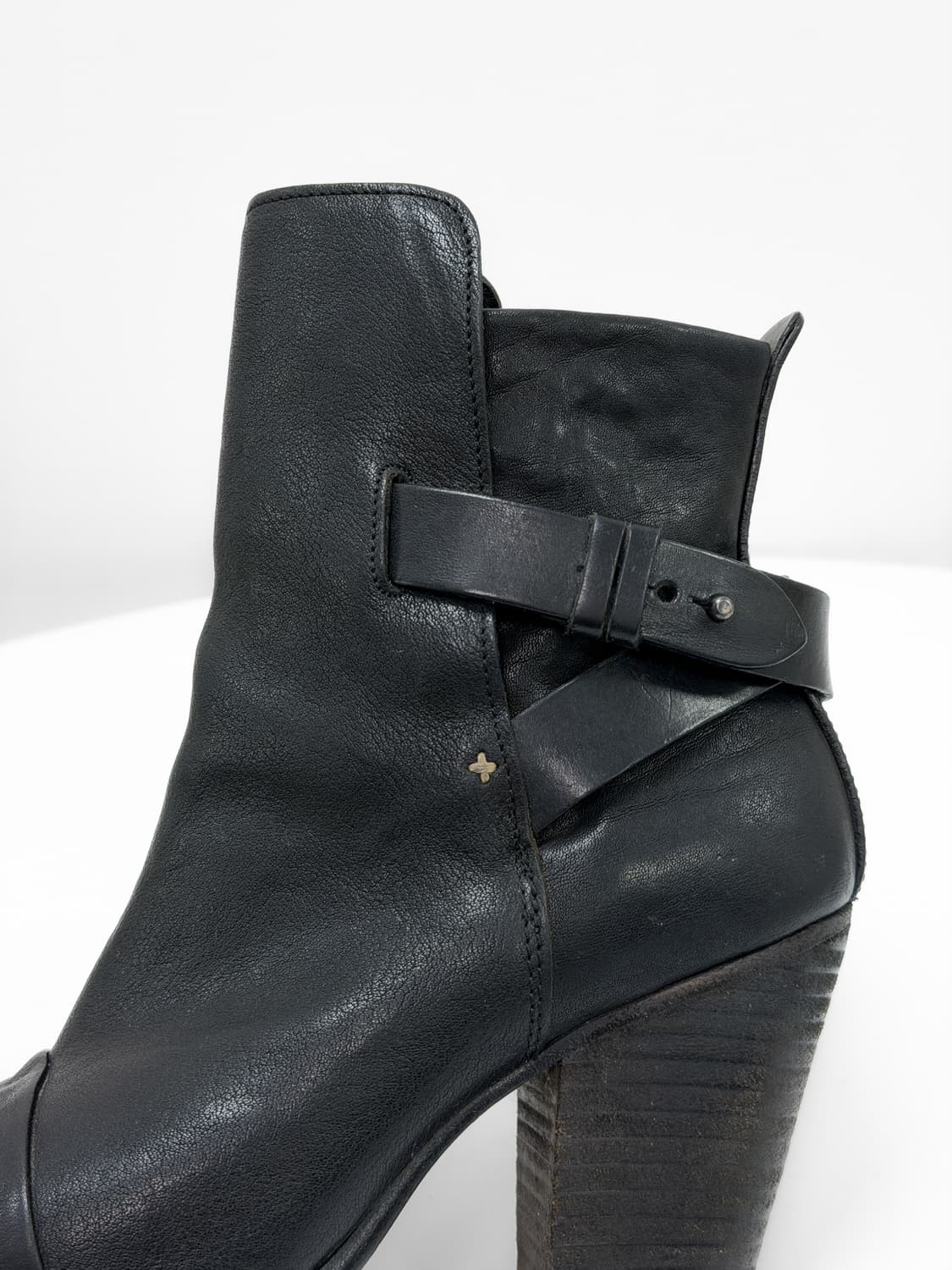 랙앤본 킨지 캡 토 스트랩 레더 앵클 부츠 상품이미지2