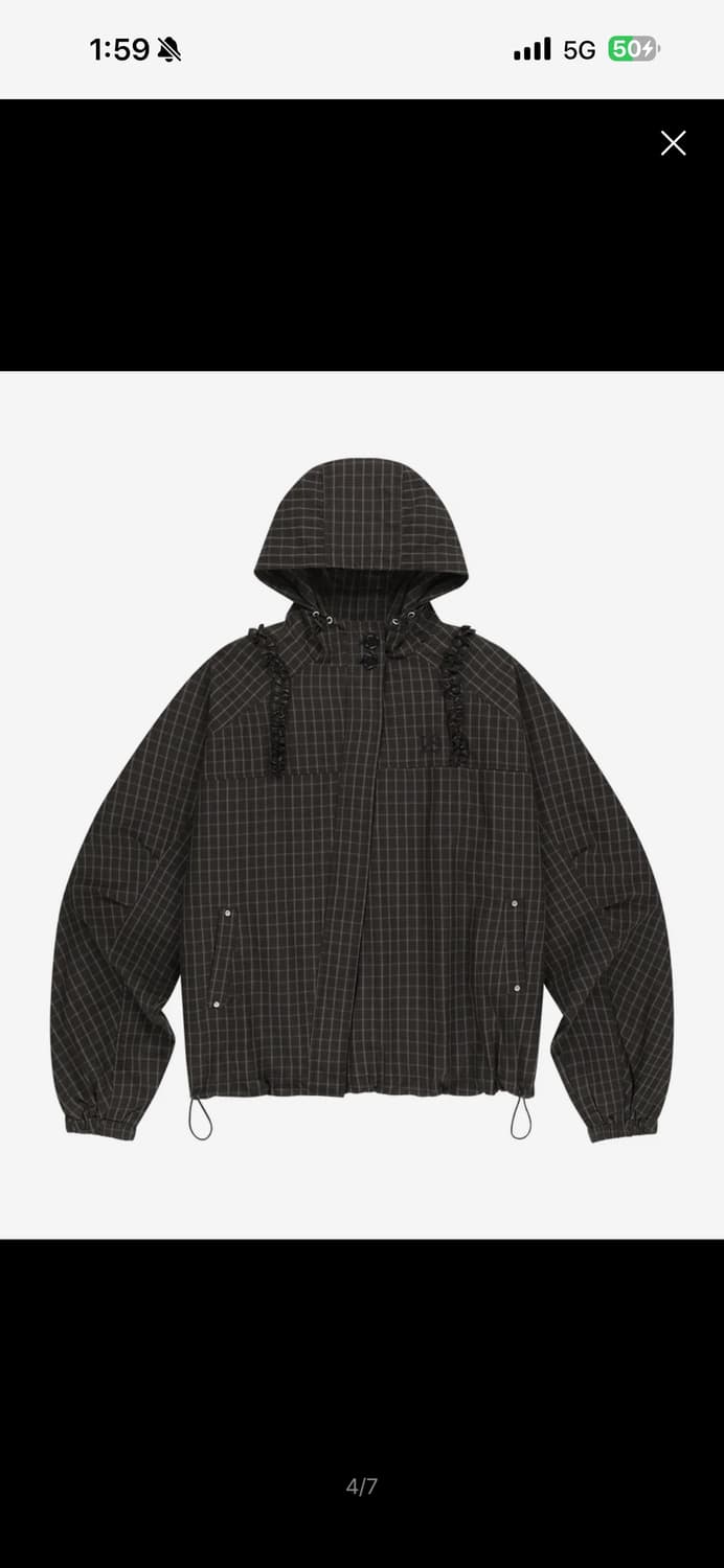 일리고 오블리크 프릴후드 자켓 상품이미지3