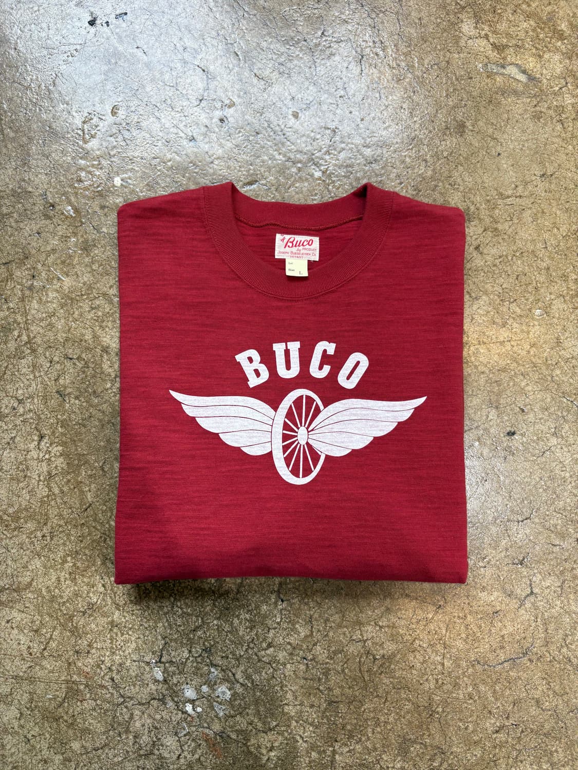 리얼맥코이 BUCO 스트라이프 레이싱 티셔츠 상품이미지1