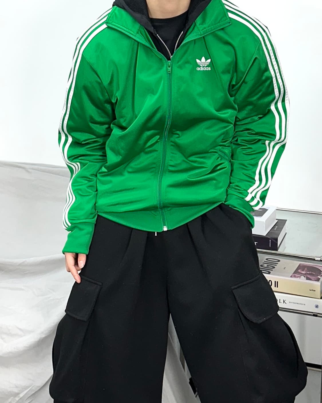 아디다스 그린 파이어버드 트랙탑 져지 L 상품이미지2