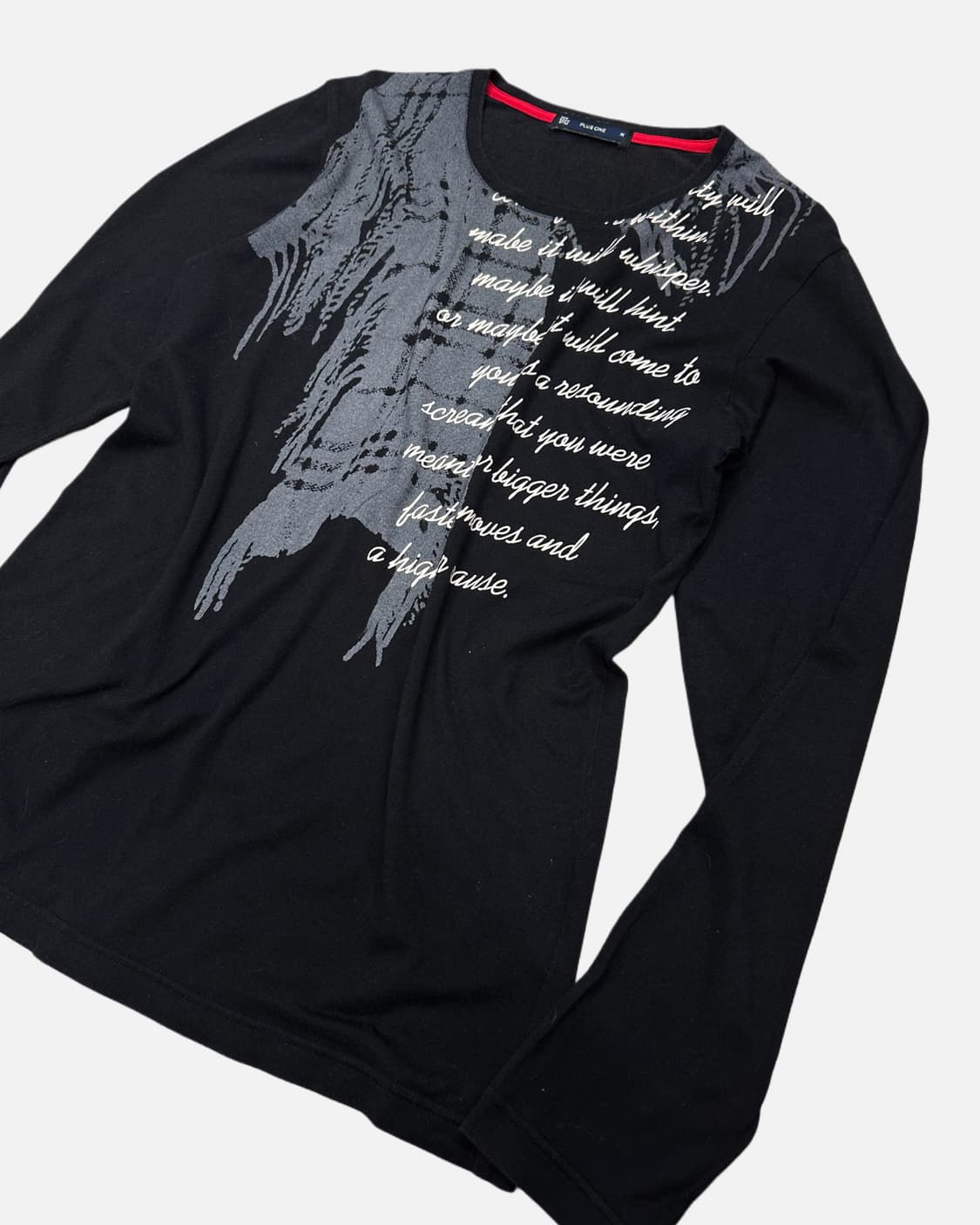 lettering printing long sleeve t-shirt 상품이미지2