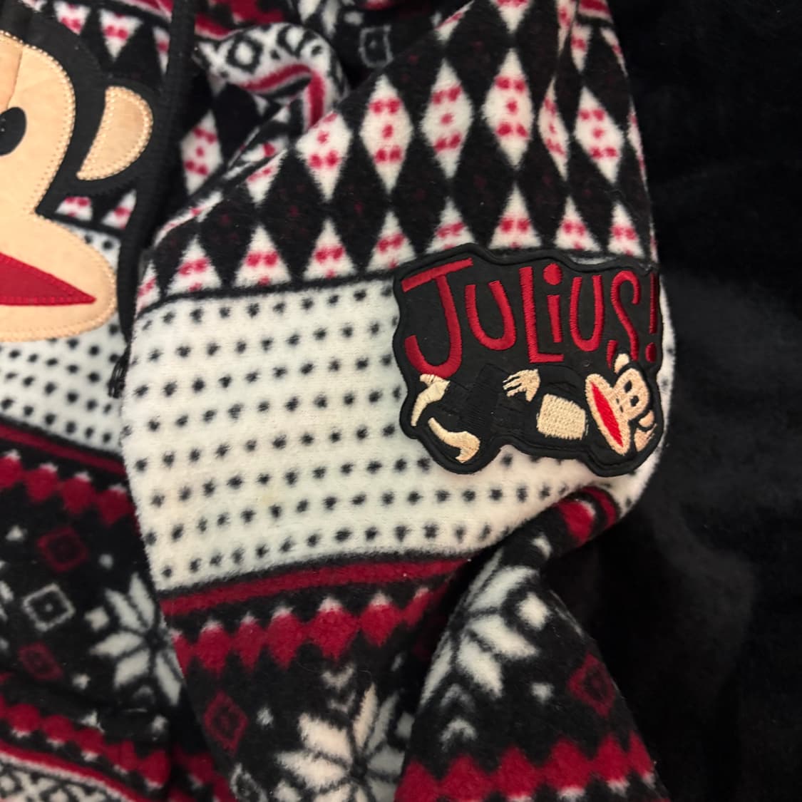 폴프랭크 Paul Frank 원숭이 로고 노르딕 후리스 후드집업 상품이미지2