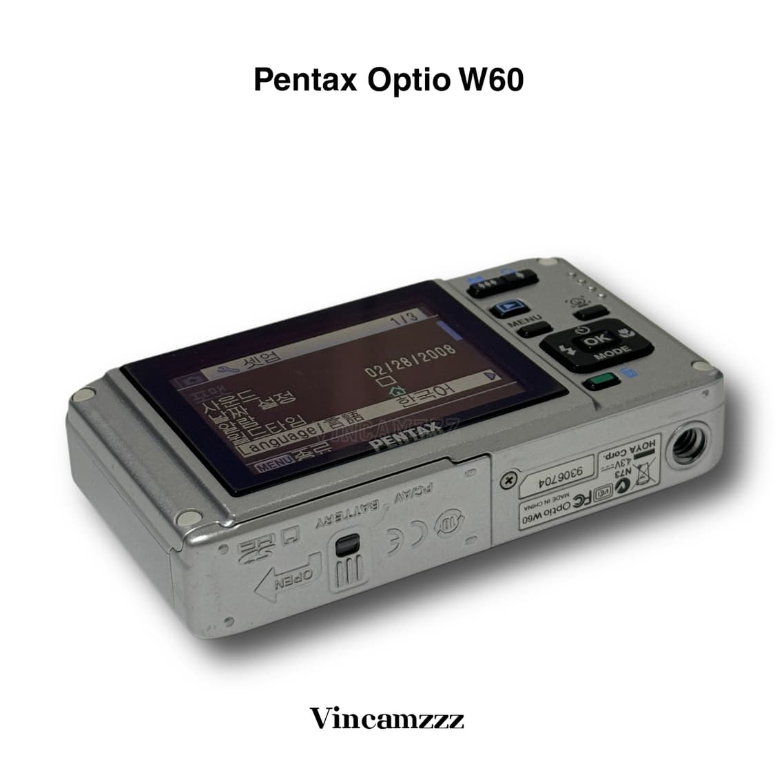 [풀박] Pentax Optio 펜탁스 옵티오 W60 디지털 카메라 상품이미지4
