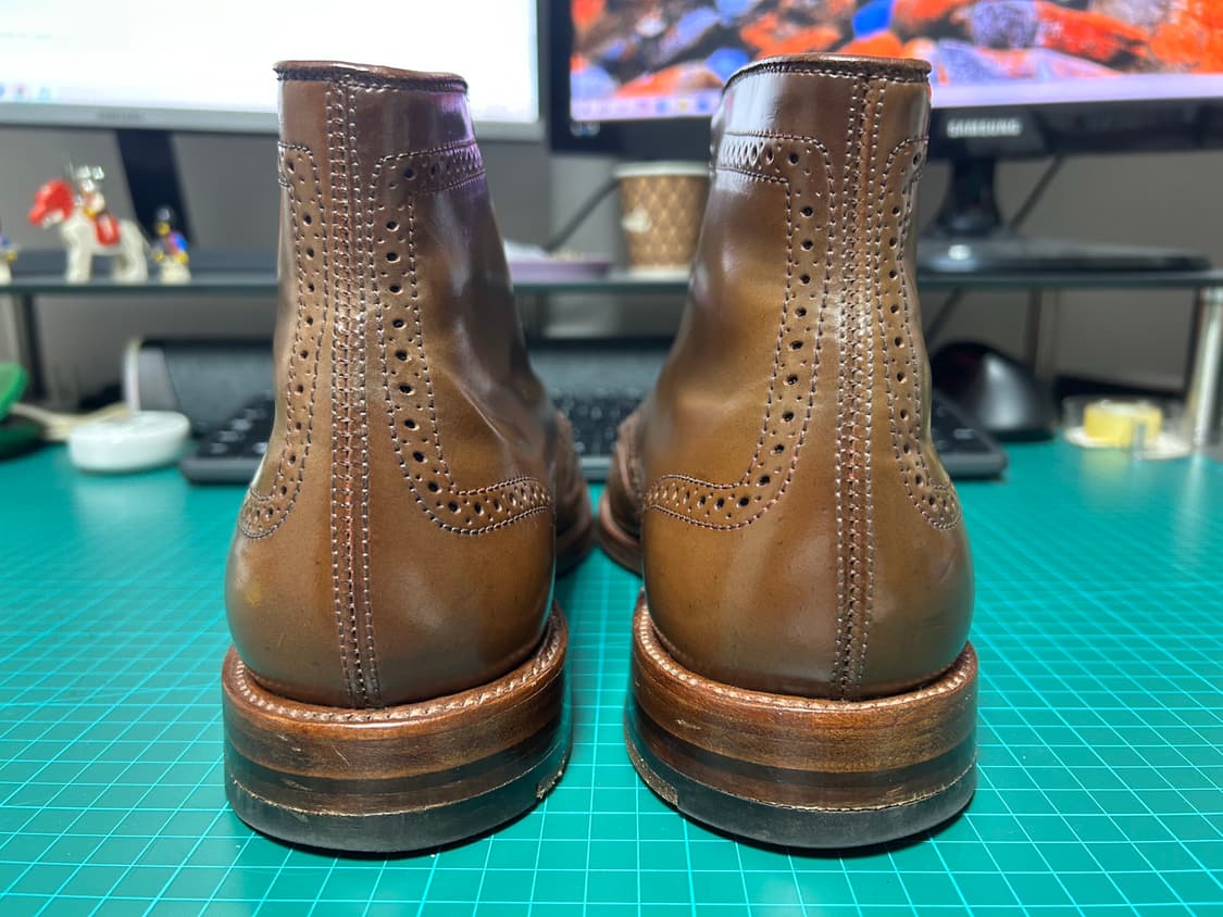 알든 윙팁 부츠 - 라벨로 쉘 코도반 상품이미지3