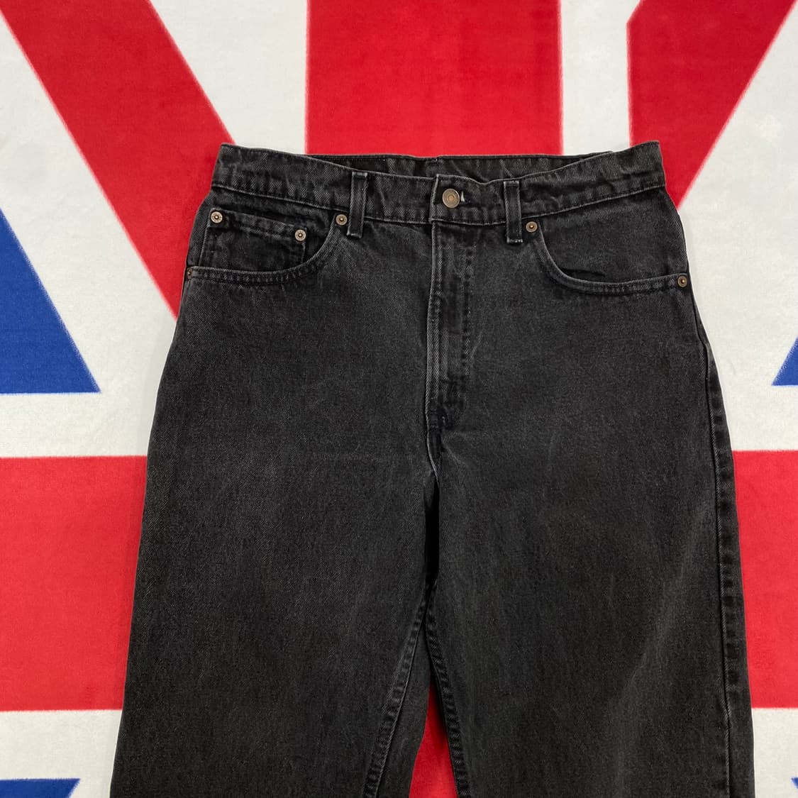 90s 리바이스 550테이퍼드 흑청 데님팬츠 33 상품이미지2