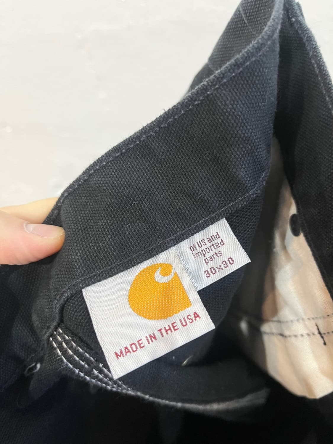 칼하트 캔버스 더블니 팬츠 Made in USA 상품이미지3