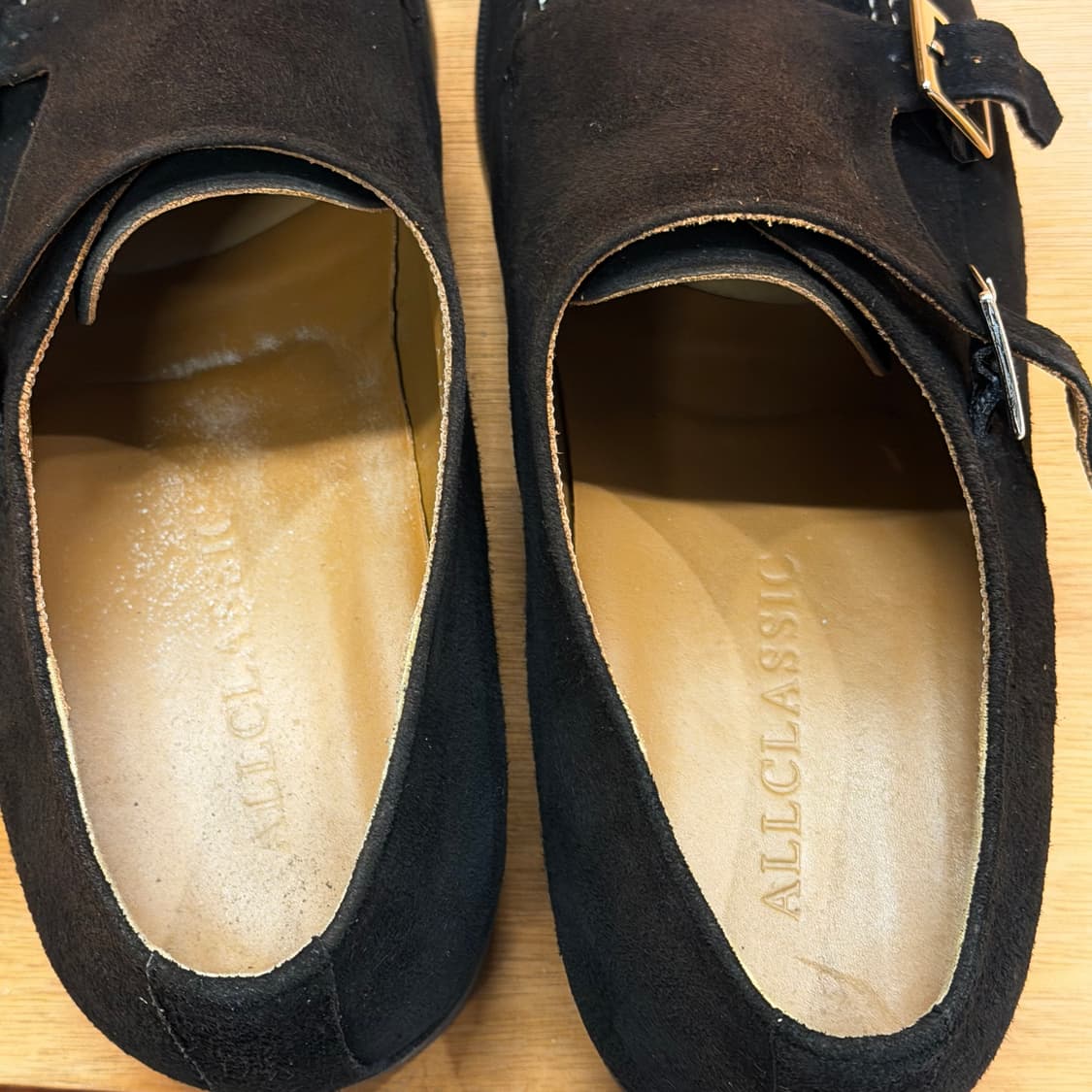 올클래식 카우레더 스웨이드 몽크스트랩 수제화 270 상품이미지5