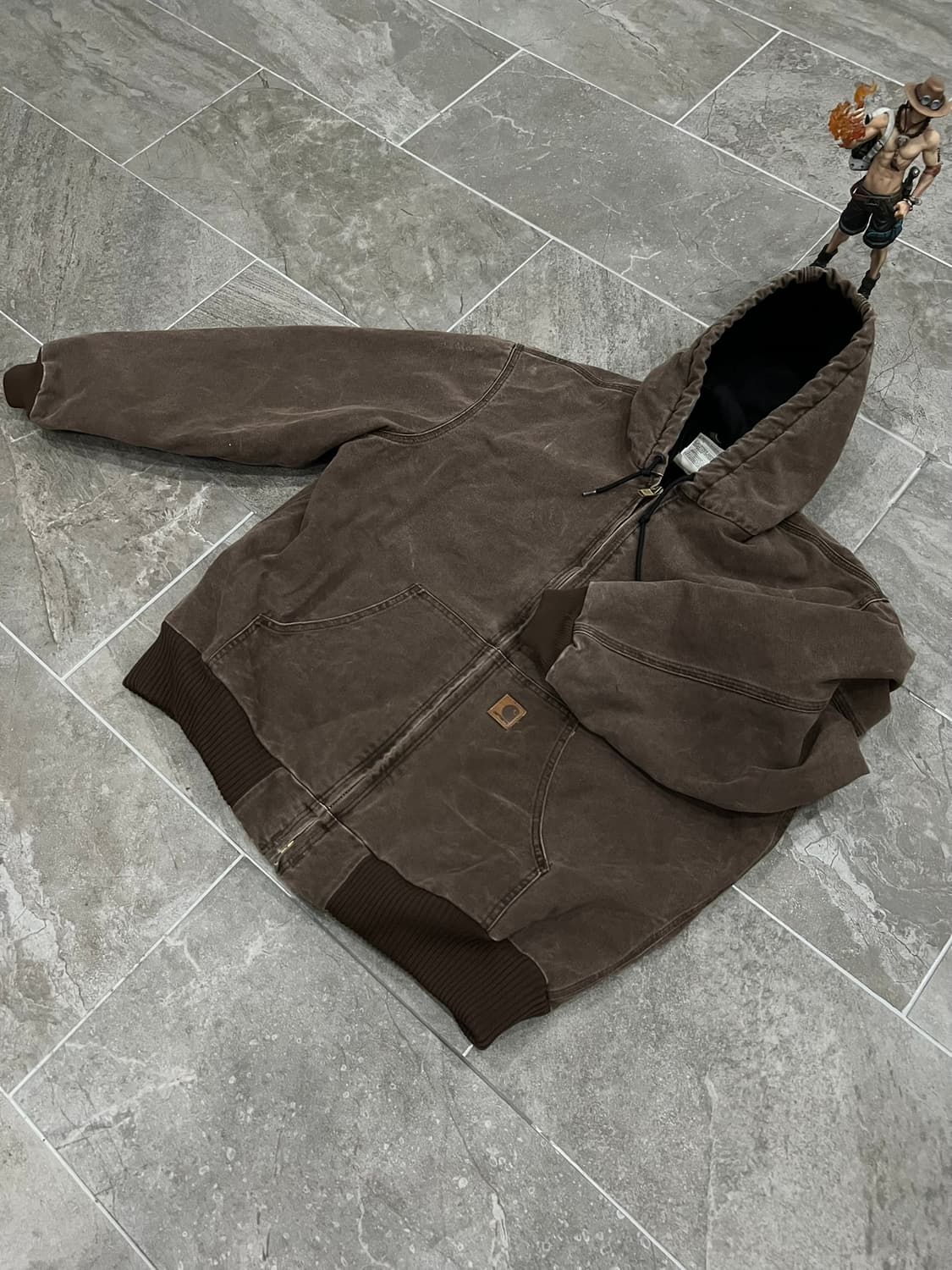 (XL)칼하트 덕 액티브 후드자켓 J130 CHT 체스트넛 상품이미지8