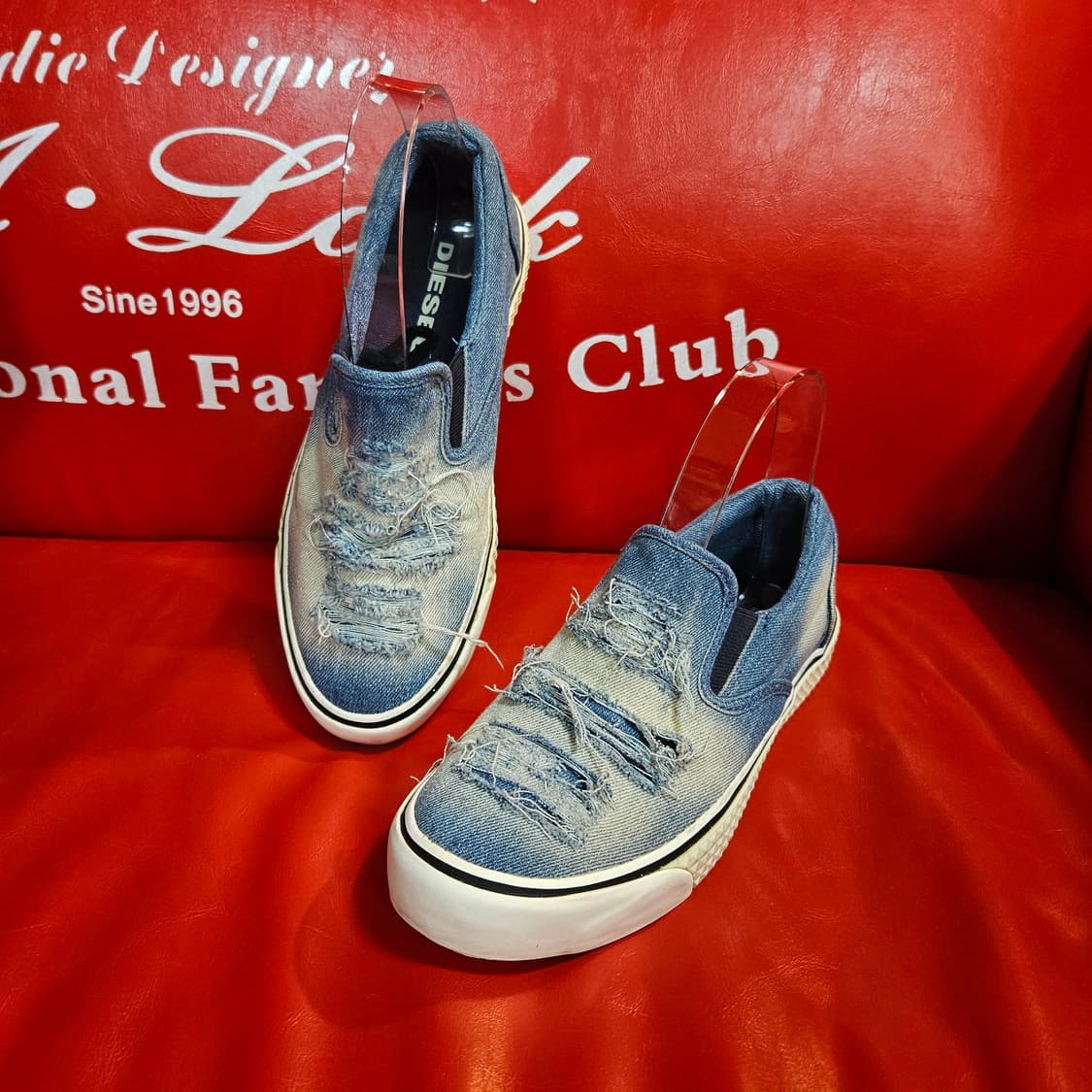 디젤(DIESEL) y2k 데님 워싱 슬립온 36size 상품이미지1