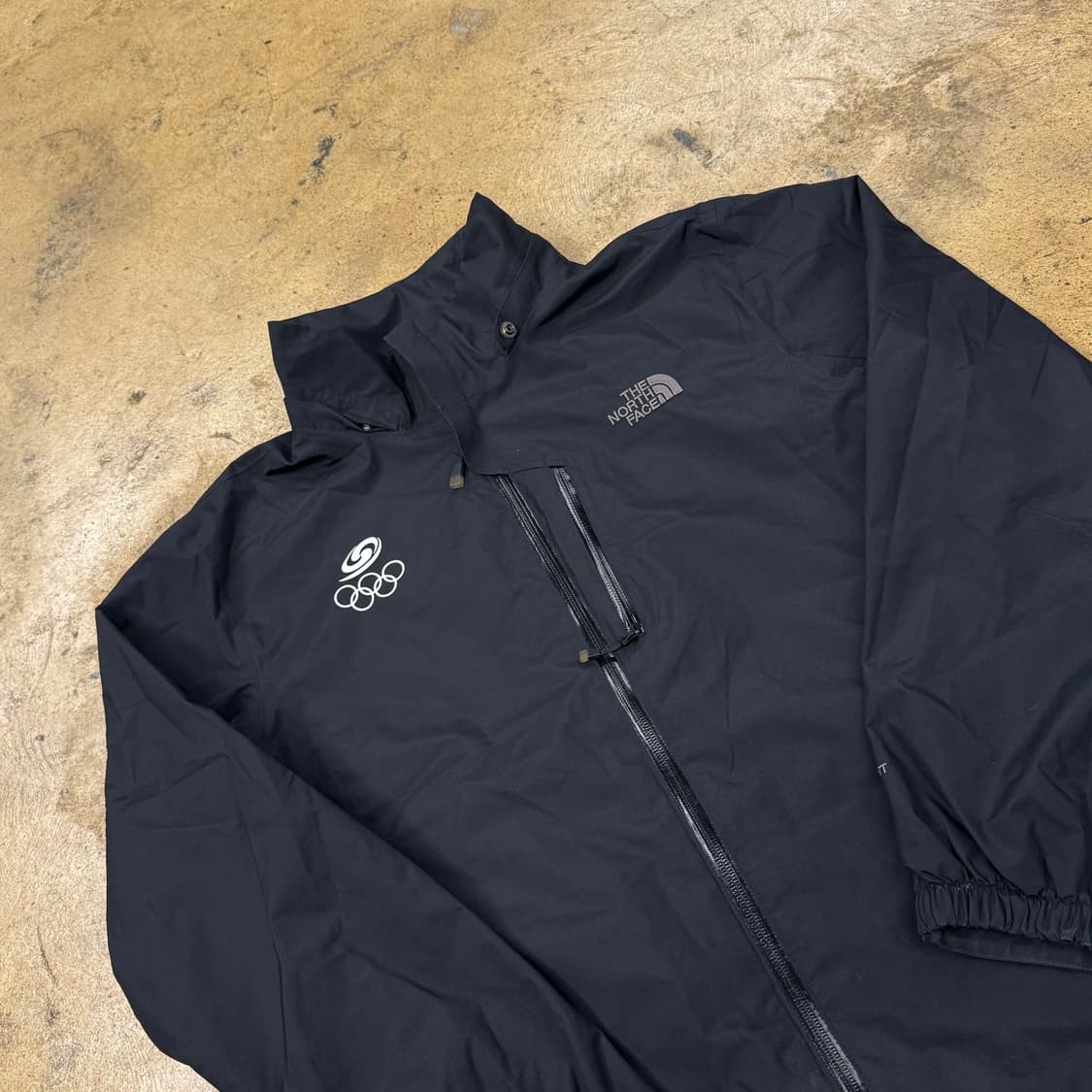 [정품/L] 노스페이스 블랙 바람막이 자켓 올림픽 로고 b18 상품이미지1
