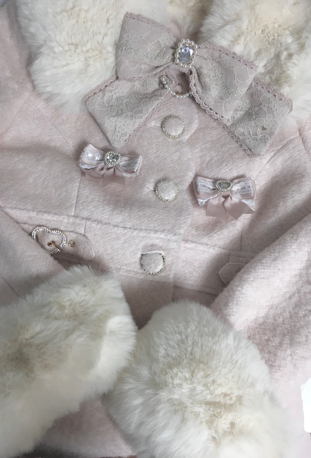 LIZ LISA pink coat 상품이미지3