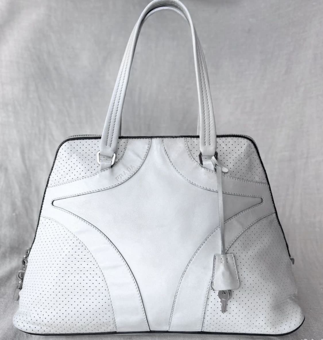 PRADA 00'S 아카이브 프라다 비텔로 드라이브 볼링백-해외발송 상품이미지1