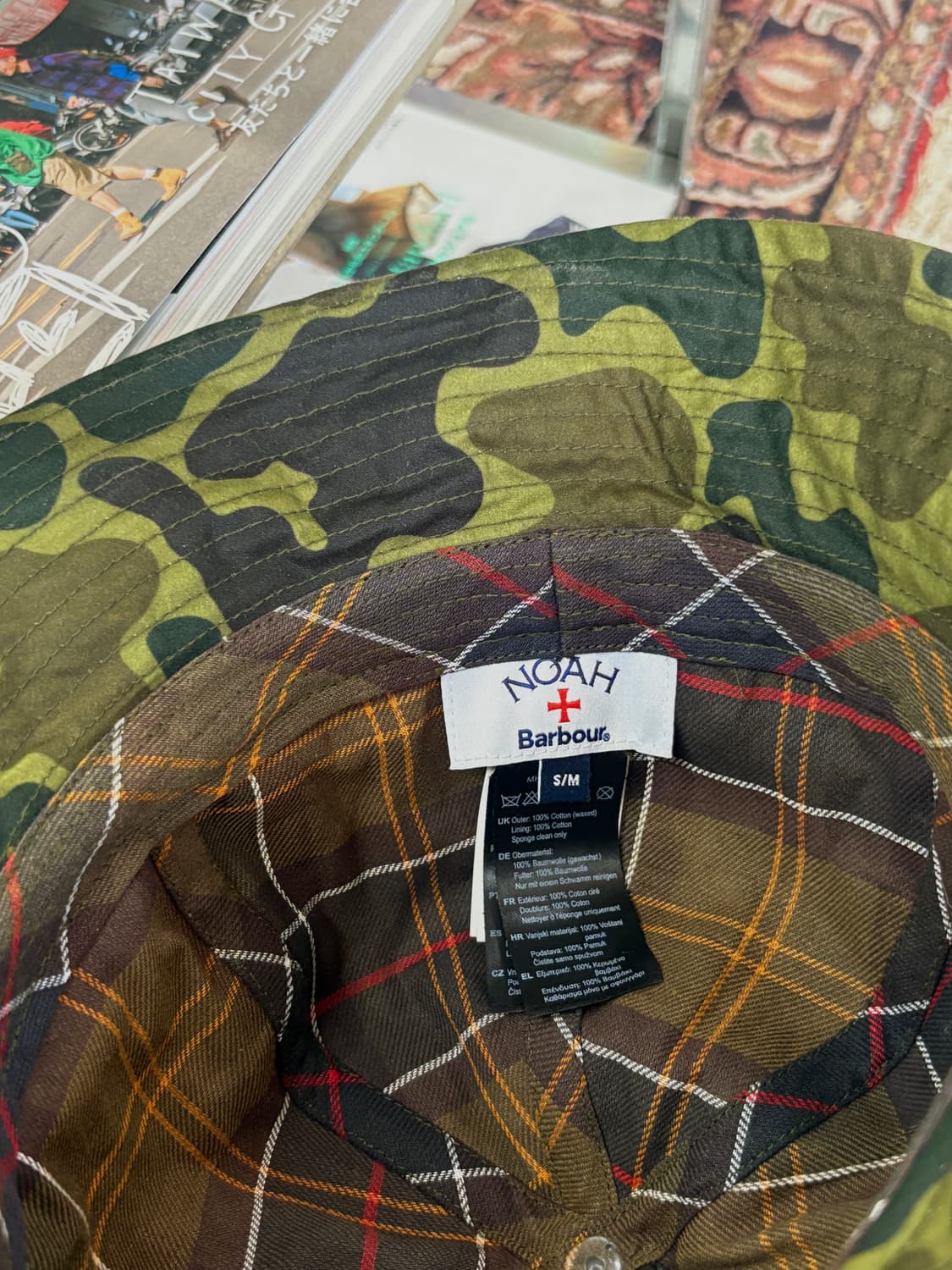 Noah x Barbour camo pattern boonie hat 상품이미지4