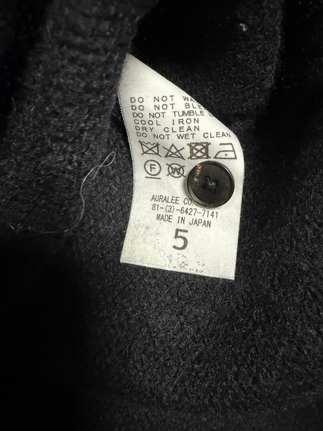 [5] auralee 울 캐시미어 가디건 상품이미지3