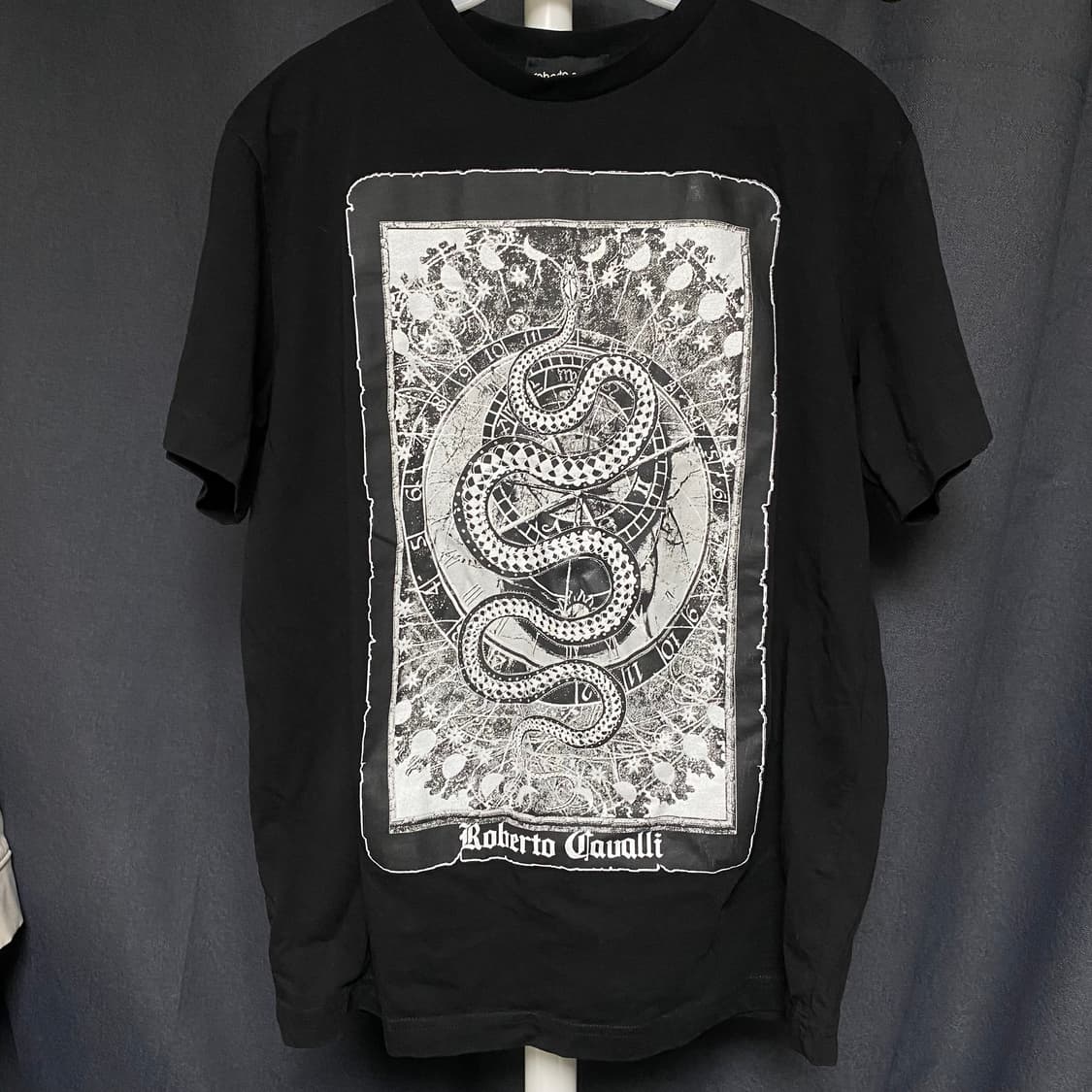 Roberto Cavalli 그래픽 티셔츠 블랙 M 상품이미지1