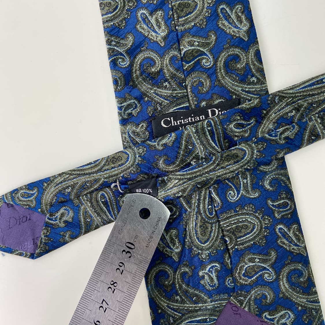 크리스찬 디올(Dior) 페이즐리 정품 명품넥타이 상품이미지5