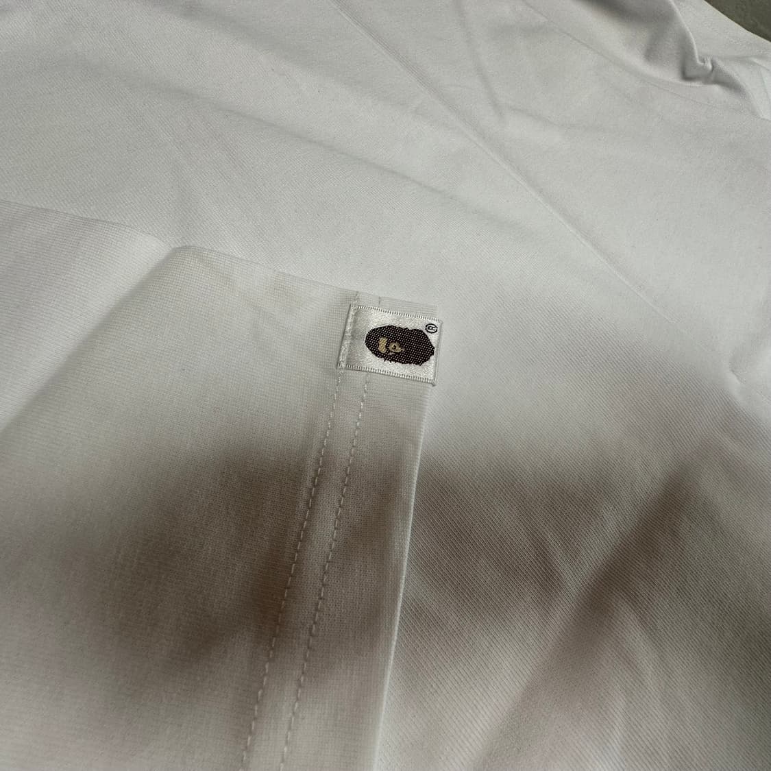 베이프 컬러 카모 컬리지 티셔츠 화이트 퍼플 상품이미지8