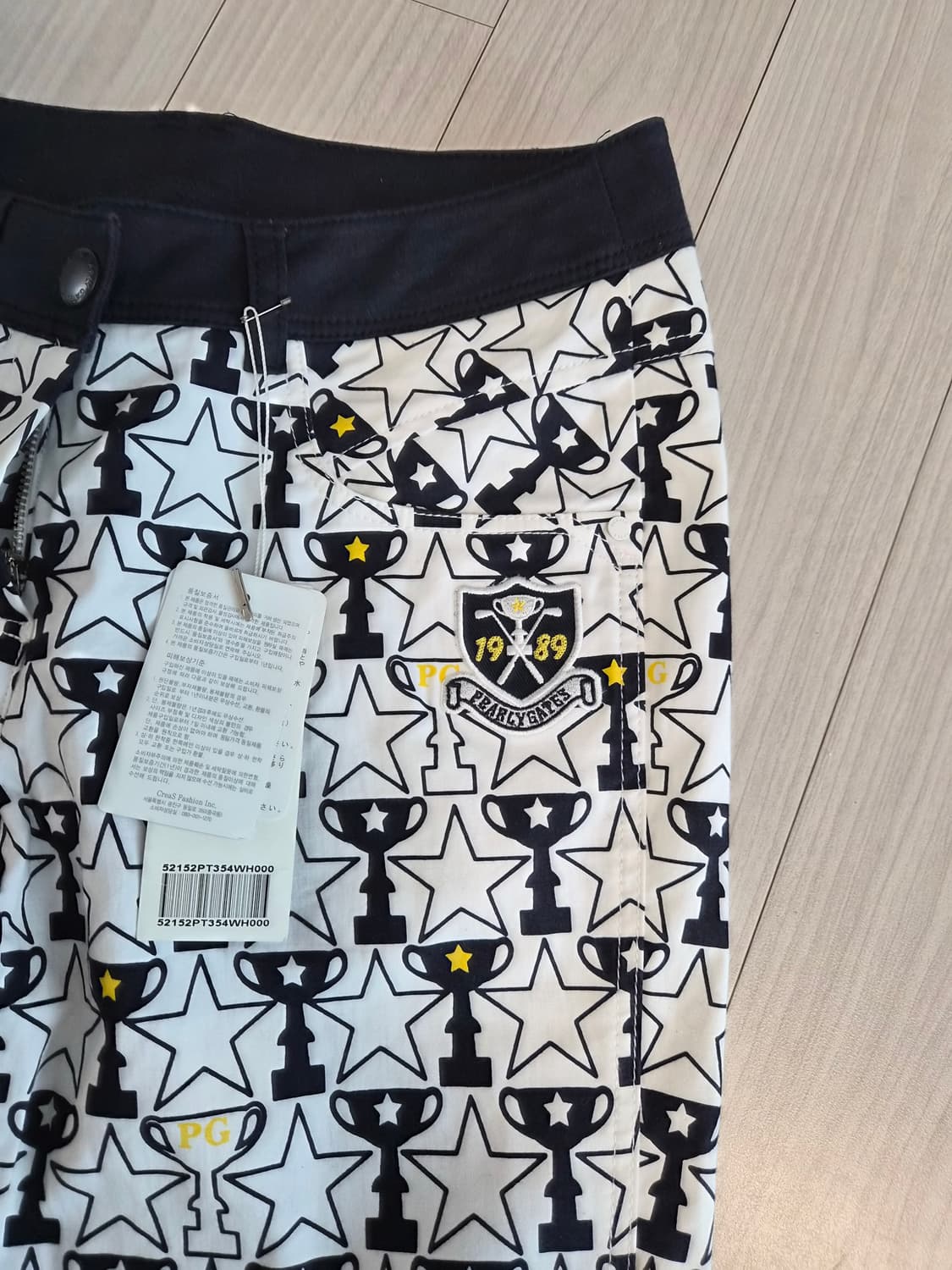 파리게이츠 정품 트로피 별 패턴 골프 팬츠 (새상품) 상품이미지6