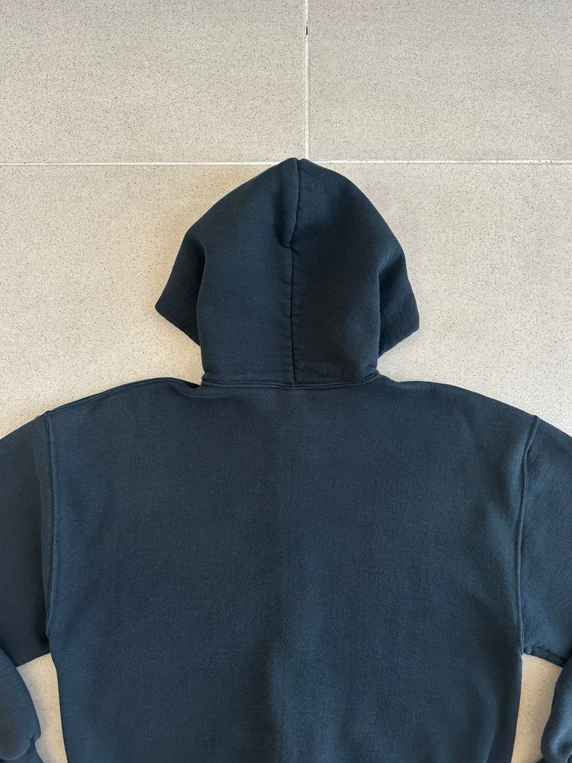 90s 빈티지 러셀 후드집업 블랙 L USA 상품이미지5