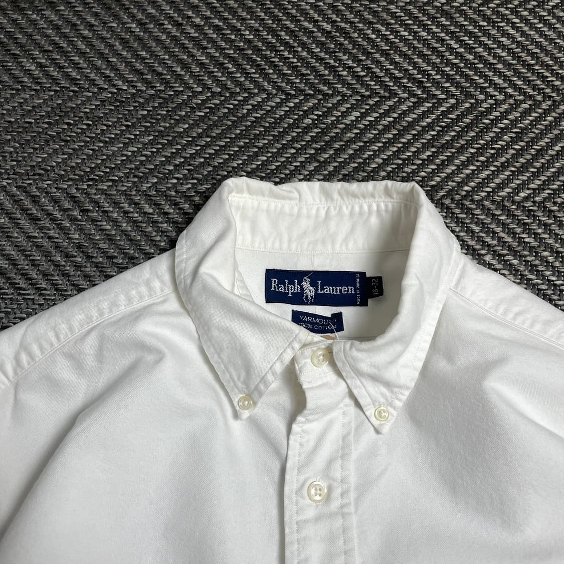 폴로 랄프로렌 옥스포드 화이트 컷팅 크롭 셔츠o 5085 상품이미지4