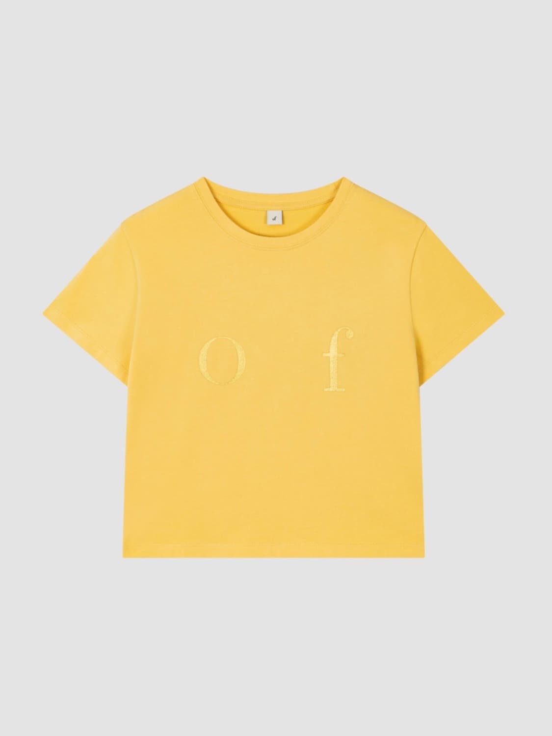 OF LOGO T-SHIRT_YELLOW 상품이미지1
