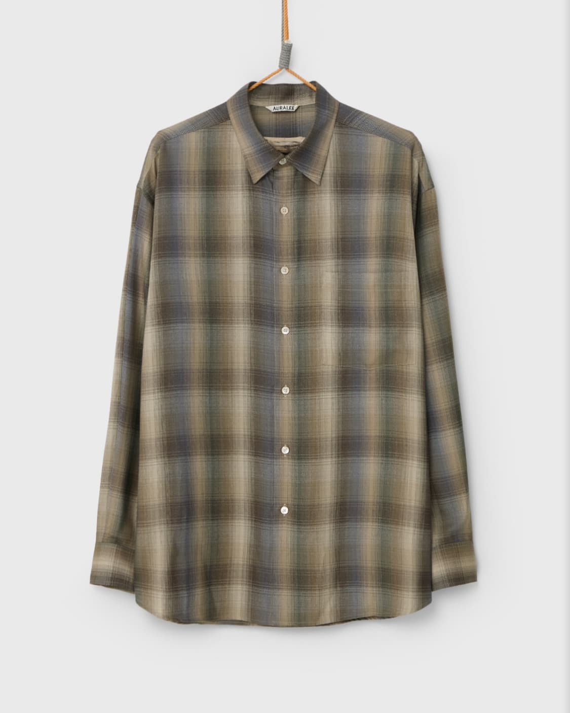 오라리 25aw 체크셔츠 상품이미지1