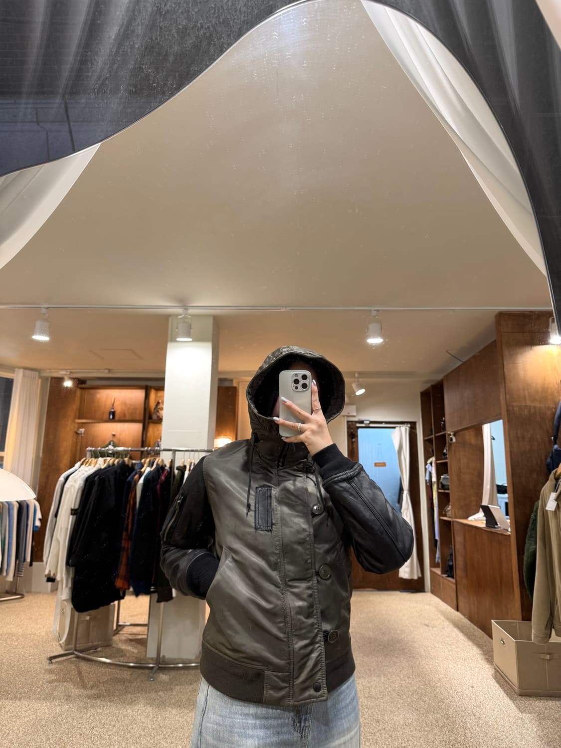 알파 인더스트리 암 레더 N-2B 자켓 상품이미지2