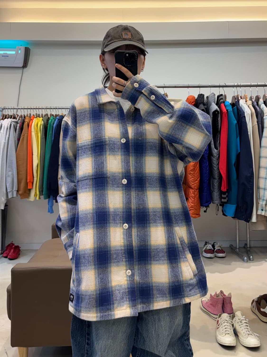 반스 체크 셔츠자켓 상품이미지8