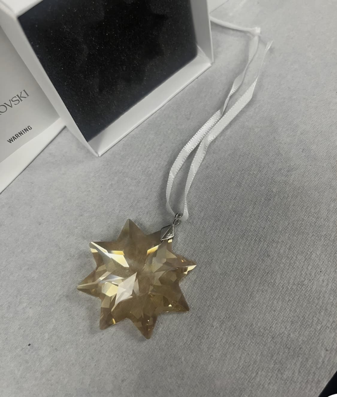 새제품 3개 일괄)스와로브스키 별 오너먼트 상품이미지1