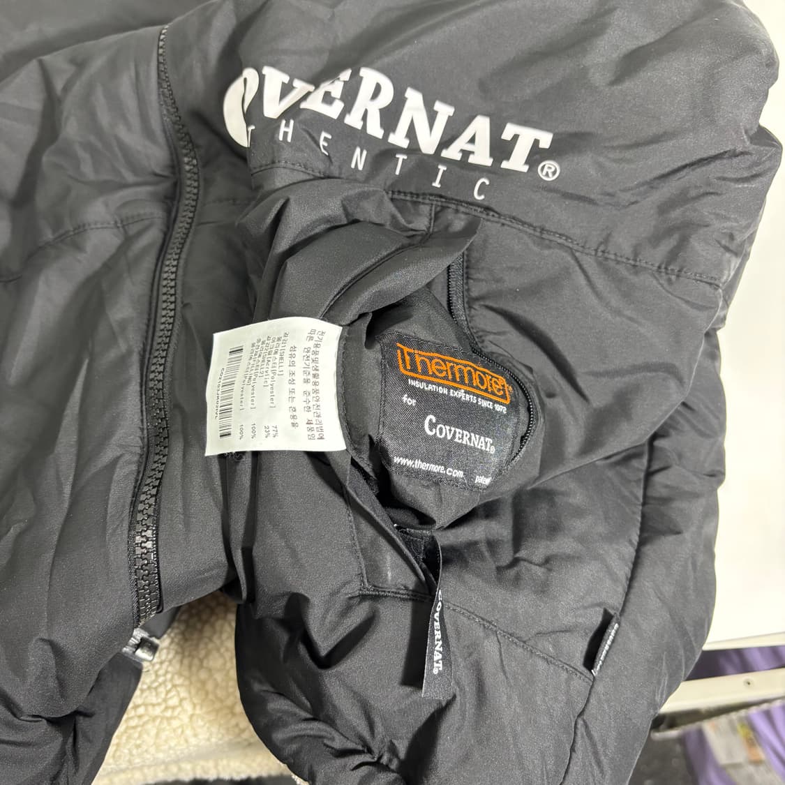 L 커버낫 아이보리 리버시블 뽀글이 후리스 자켓 상품이미지6