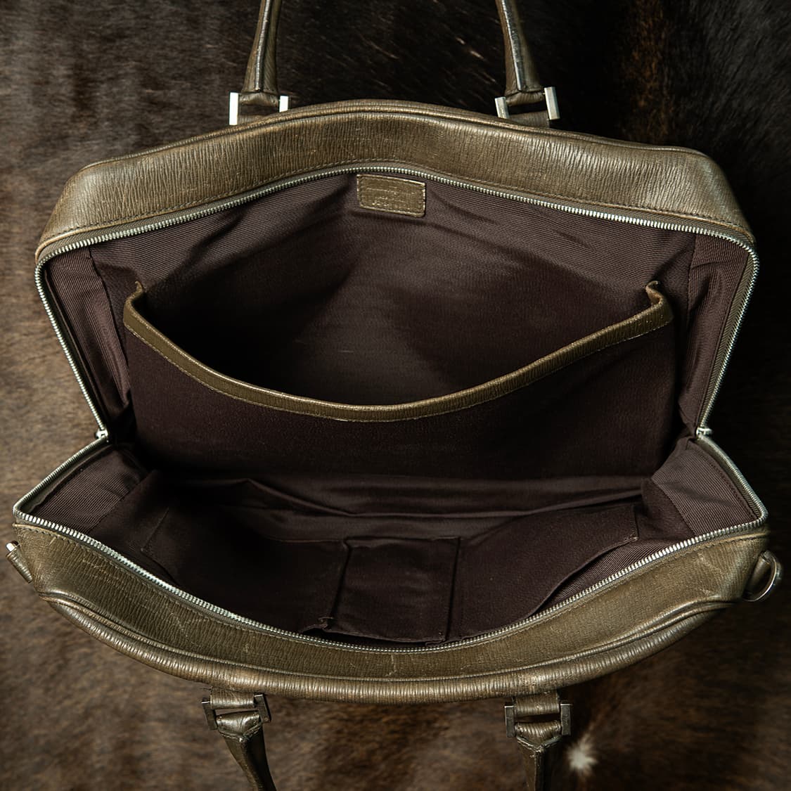 살바토레 페라가모 이태리 메이드 카프스킨 리바이벌 브리프케이스  상품이미지6