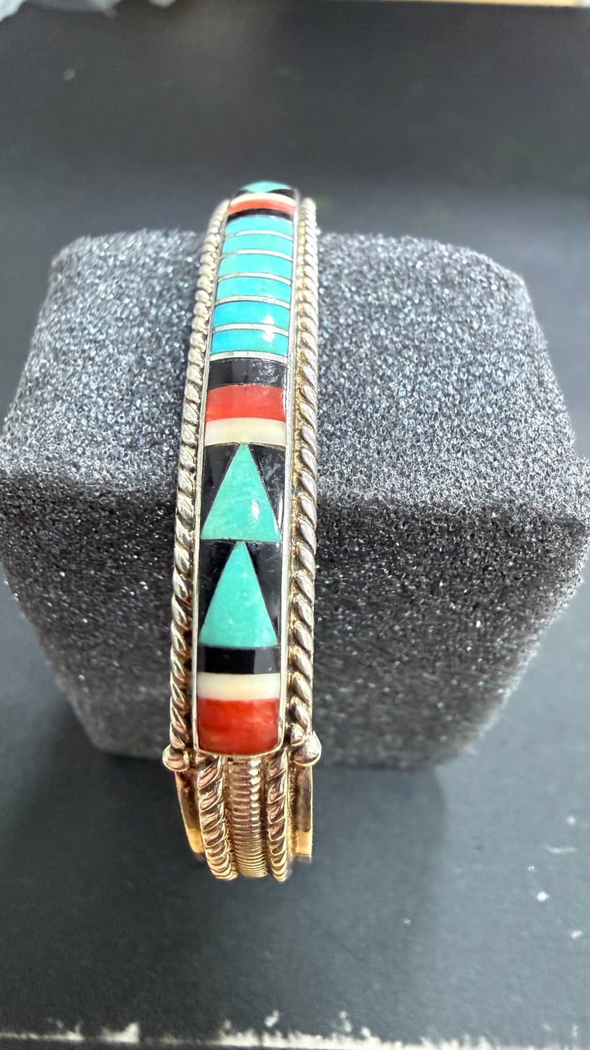 Navajo zuni inlay bangle 상품이미지4