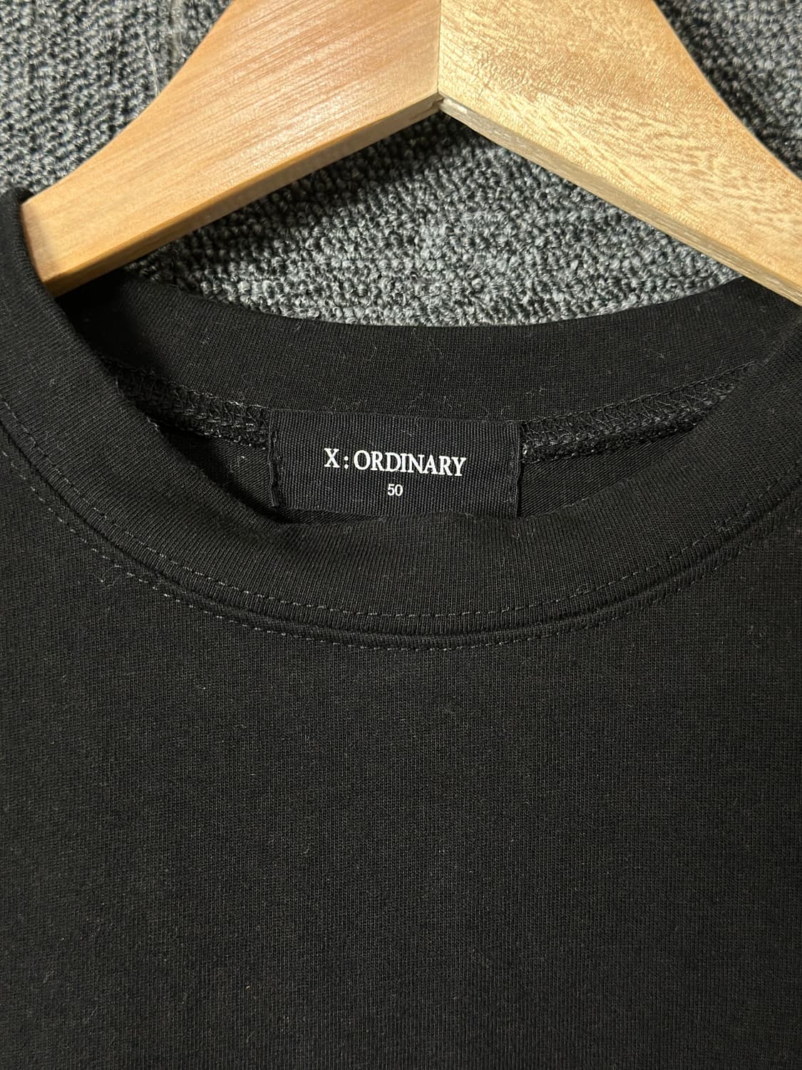 X:ORDINARY Voice Memo 반팔티 블랙 50 상품이미지3