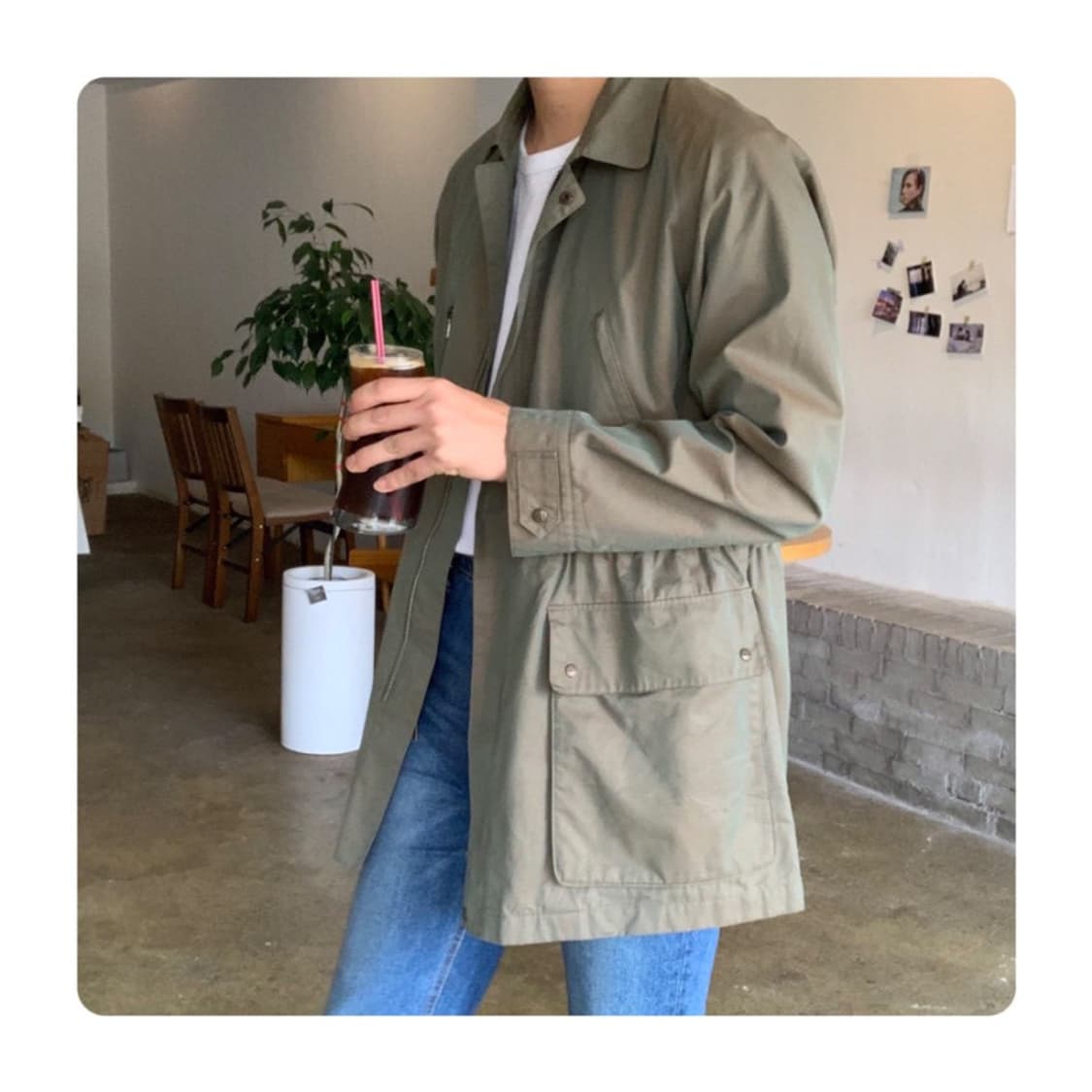 (BURBERRY)버버리 카키 클래식 헌팅자켓(내피포함 상품이미지3
