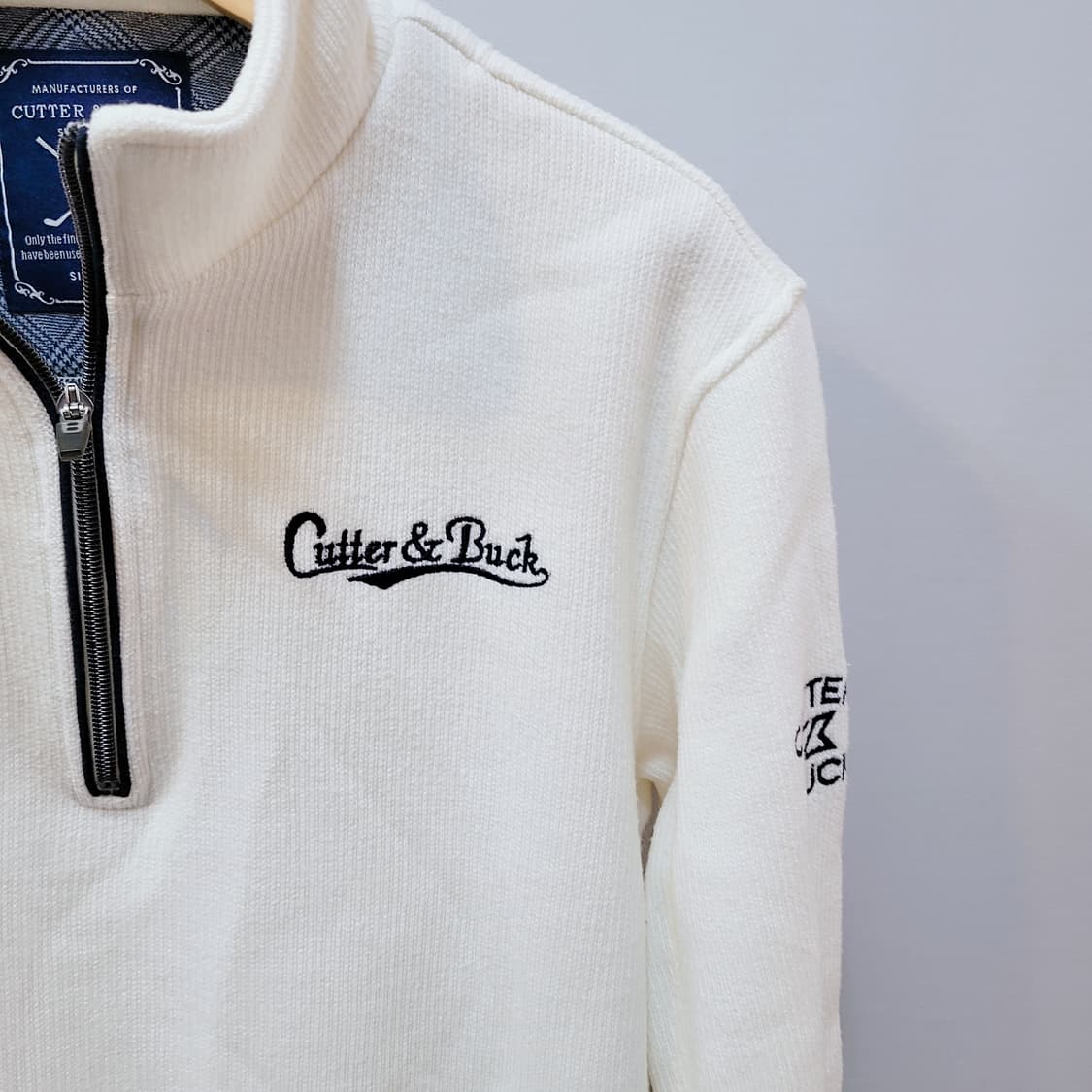 L) 커터앤백 기모 니트 반집업 상품이미지3