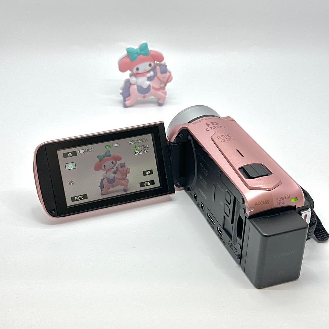 (박스/택포/샘플영상o)캐논 핑크 캠코더,r41 상품이미지8