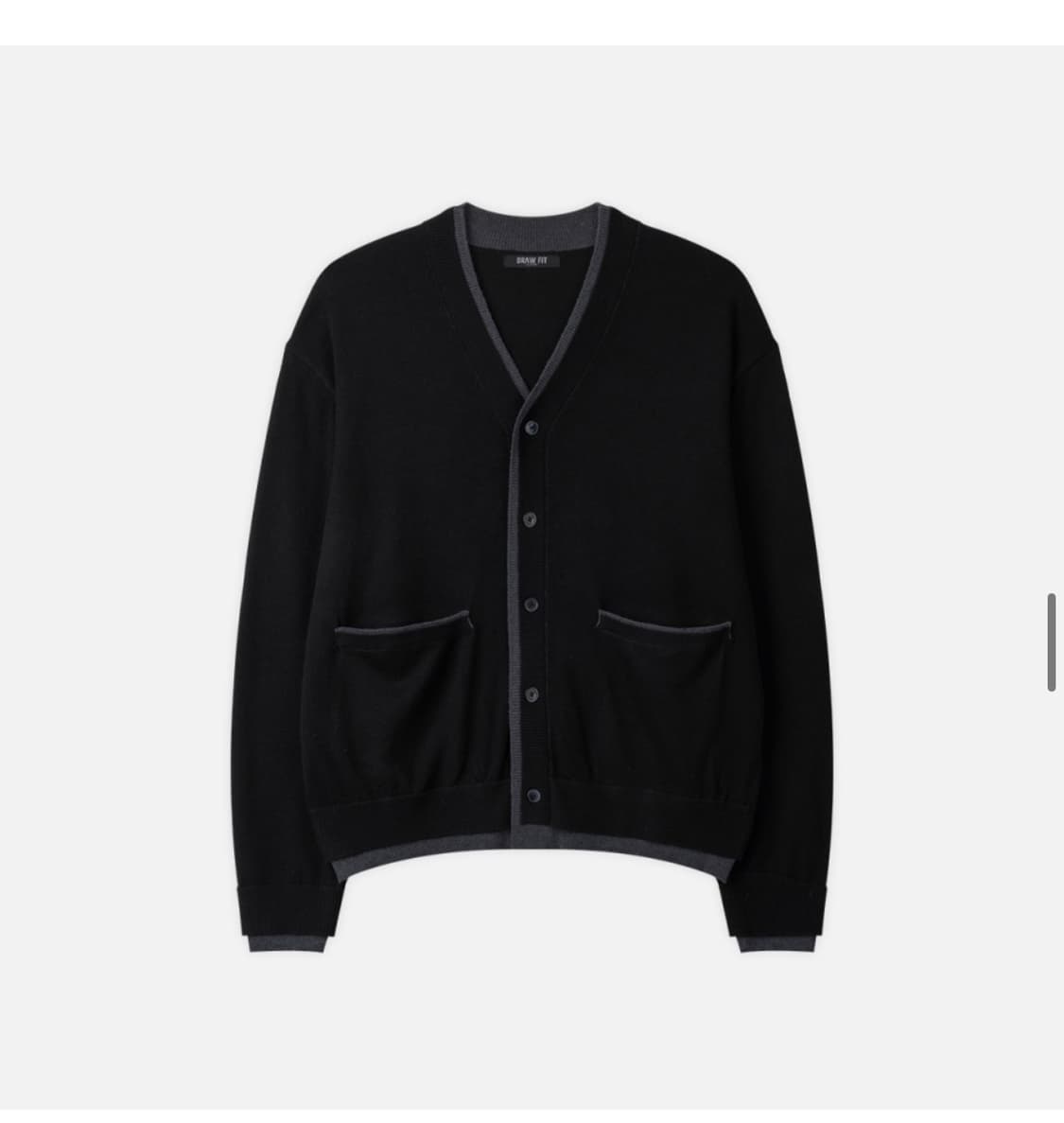 (XL) [서강준 PICK] 드로우핏 울 블렌드 레이어드 크롭 가디건 상품이미지7