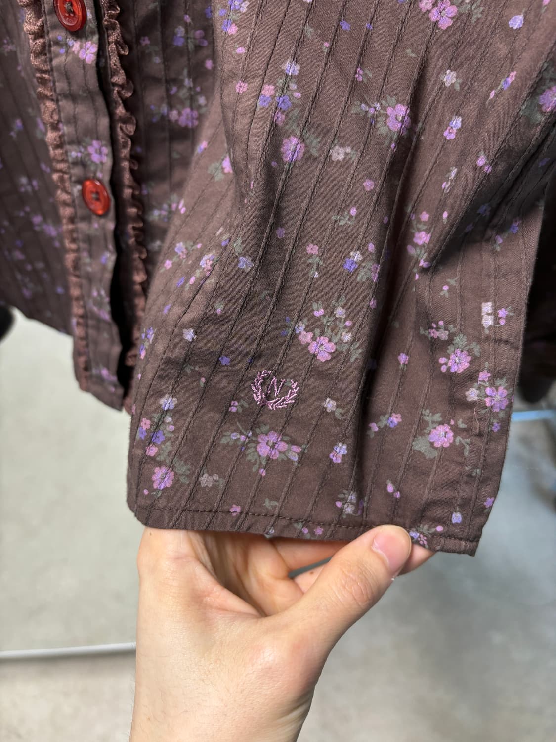 빈티지 프릴 셔츠 상품이미지5