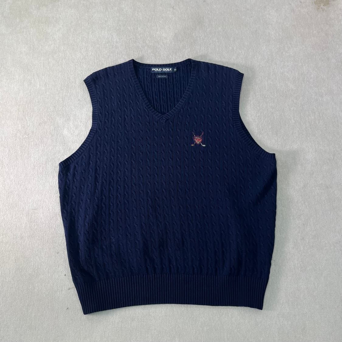 100 폴로랄프로렌 골프 꽈배기 니트 조끼 상품이미지1
