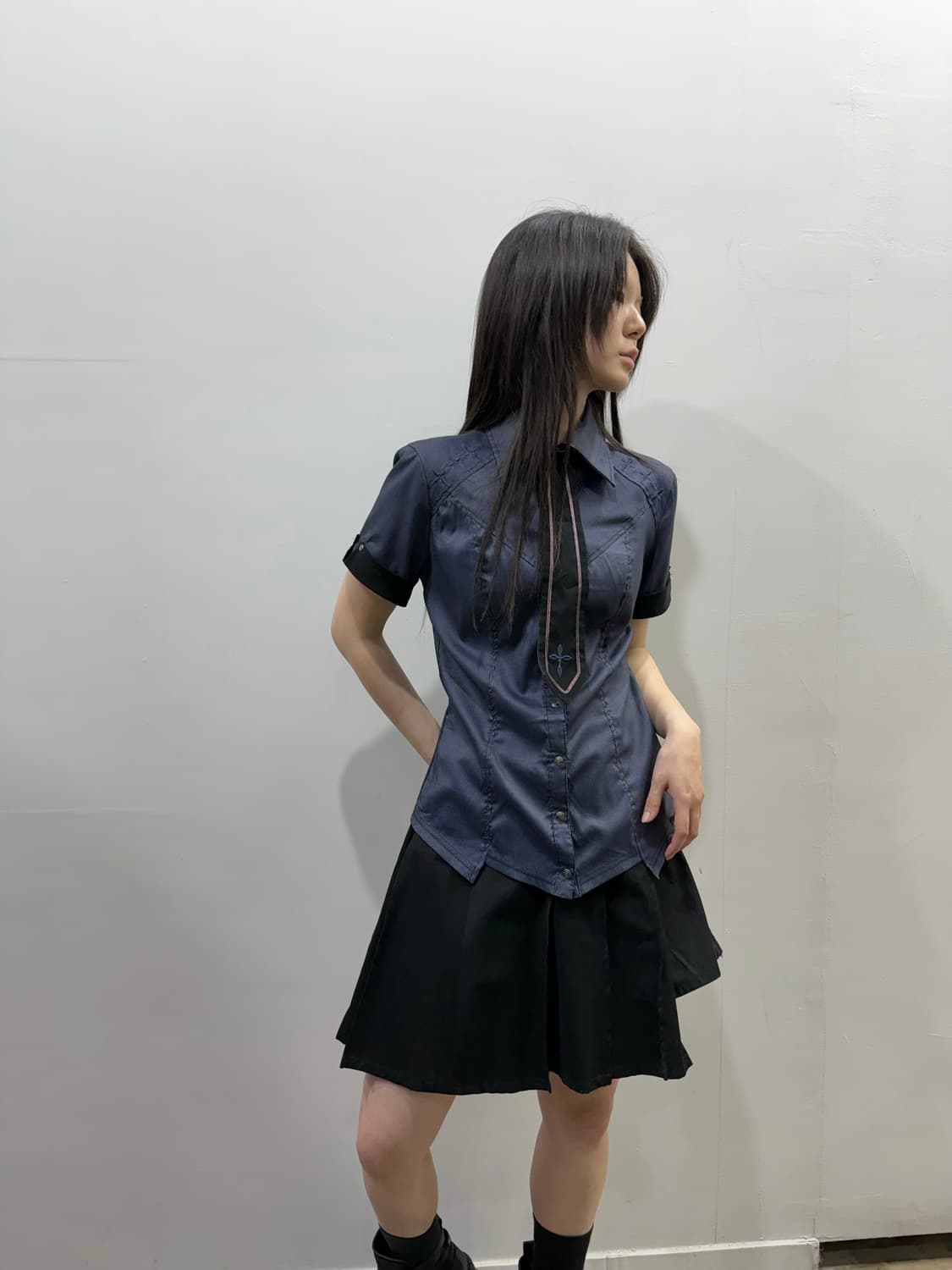 오즈온 셔츠&타이 셋업 상품이미지7