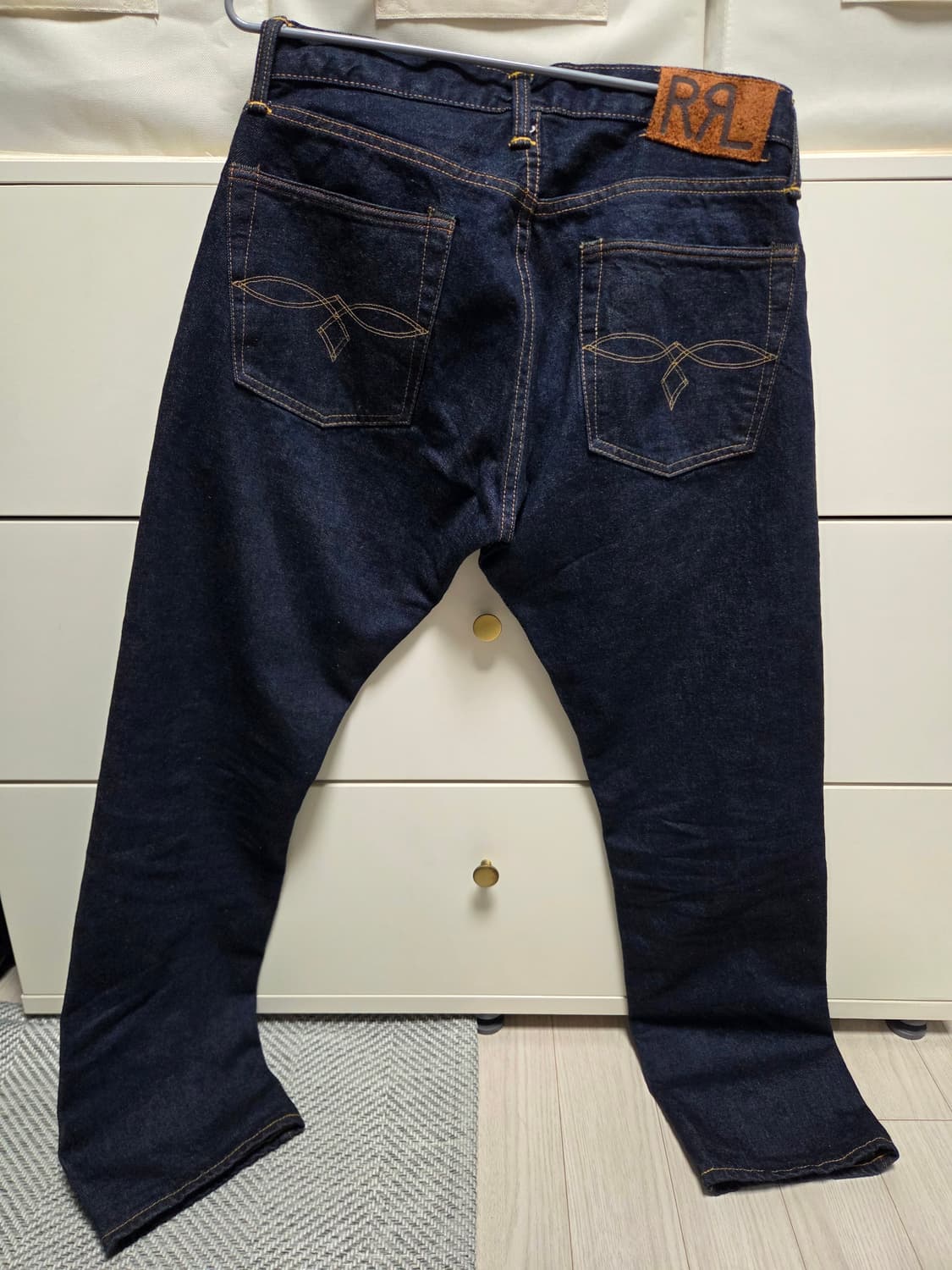 RRL 로우 스트레이트 원스 워시 셀비 지진 상품이미지2