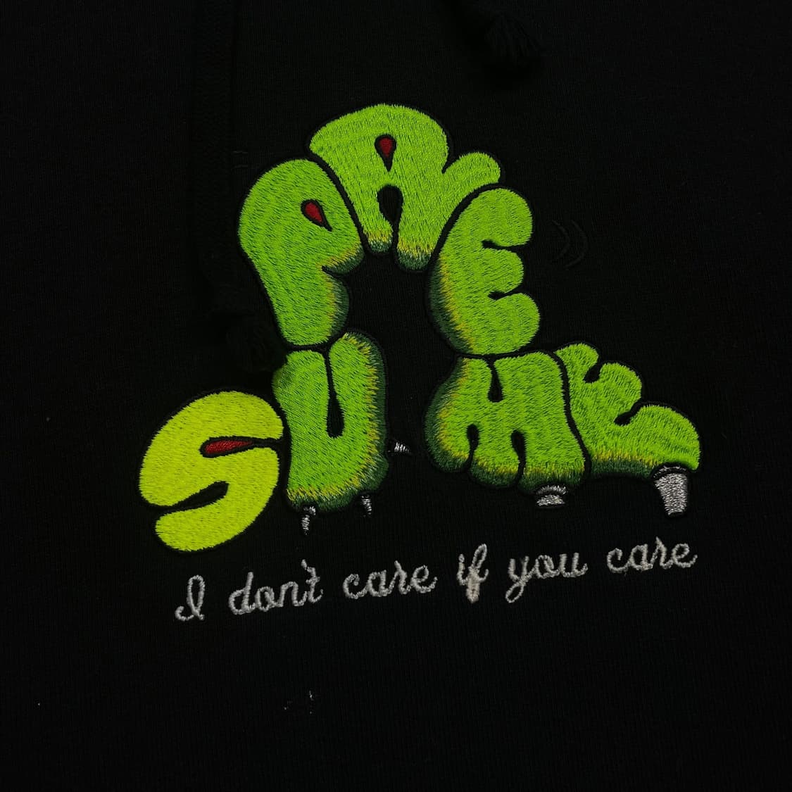 슈프림 Supreme 21ss 돈 케어 후드티 블랙 상품이미지3