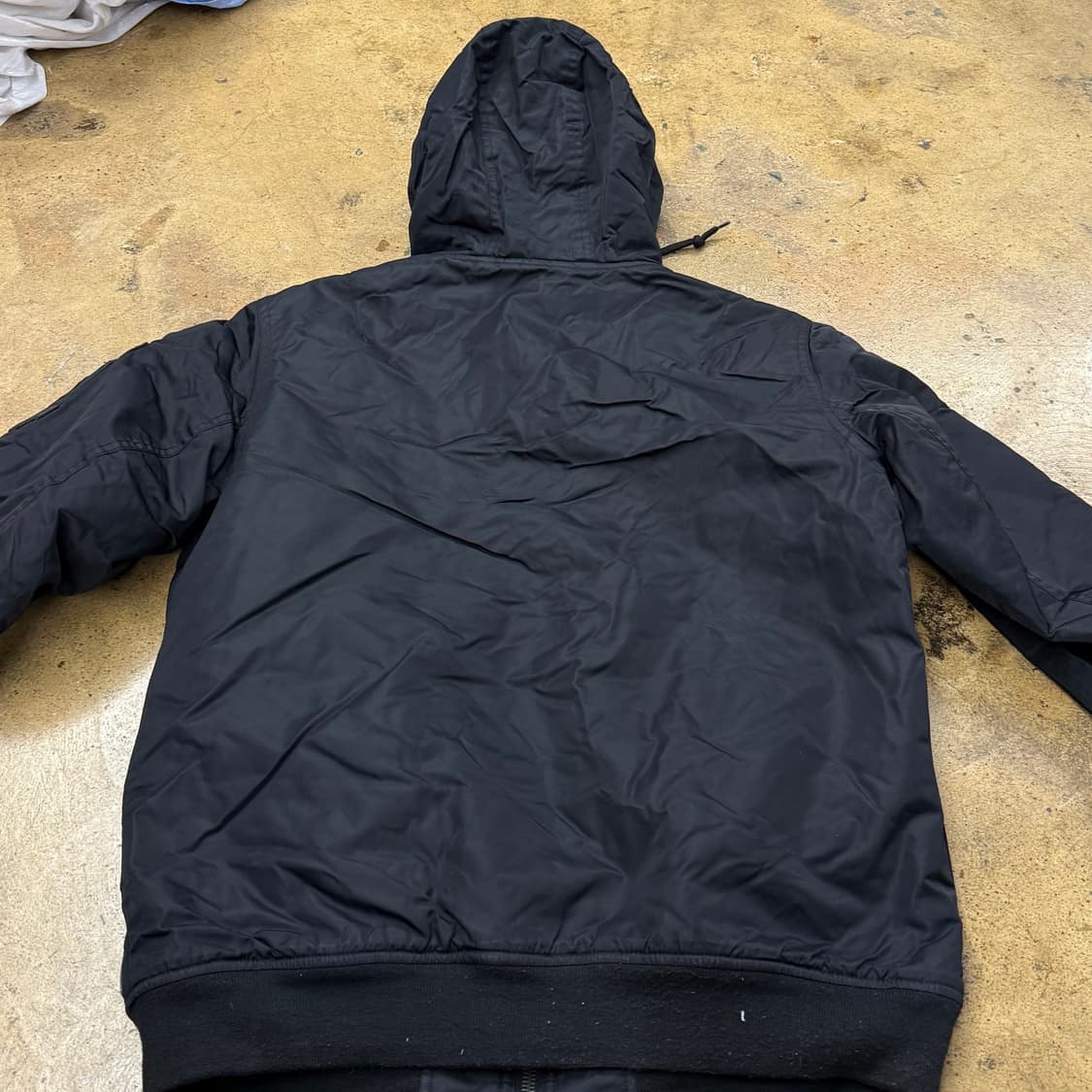 [정품/S] 반스 블랙 후드 집업 항공 점퍼 b16 상품이미지4